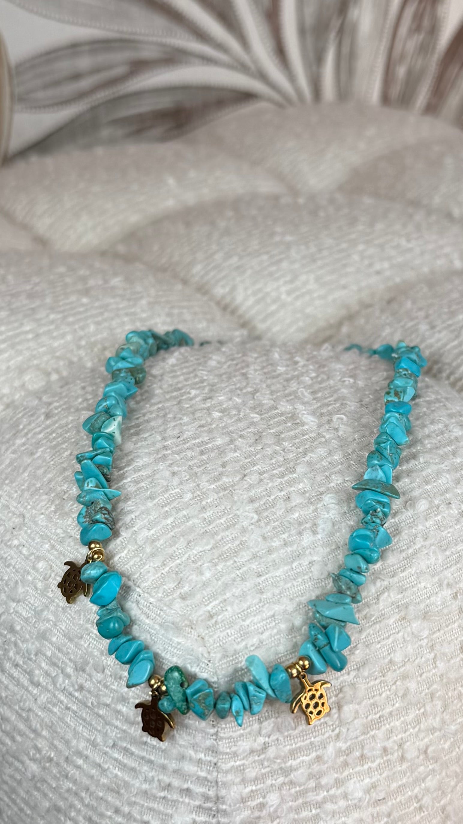 Collar piedras azul
