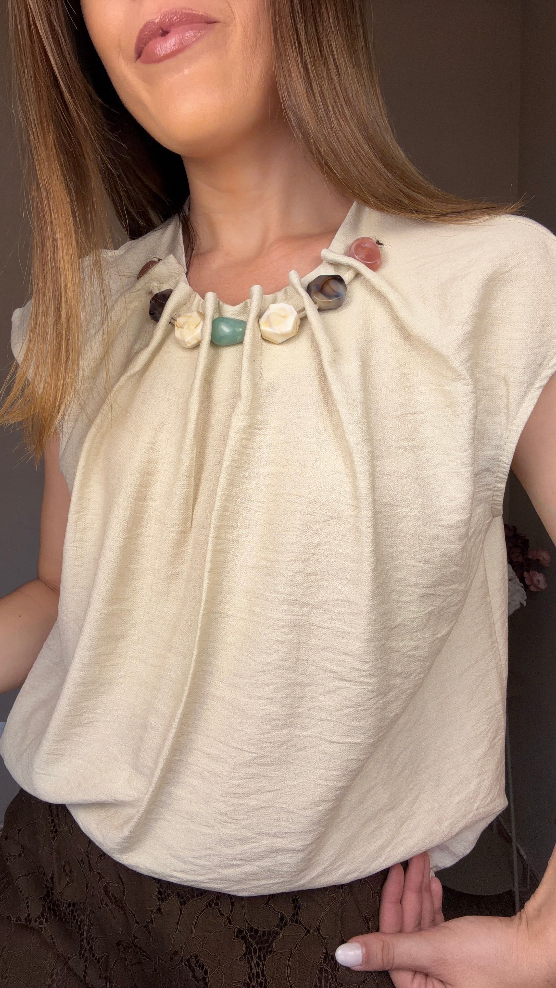 Blusa Capri beige