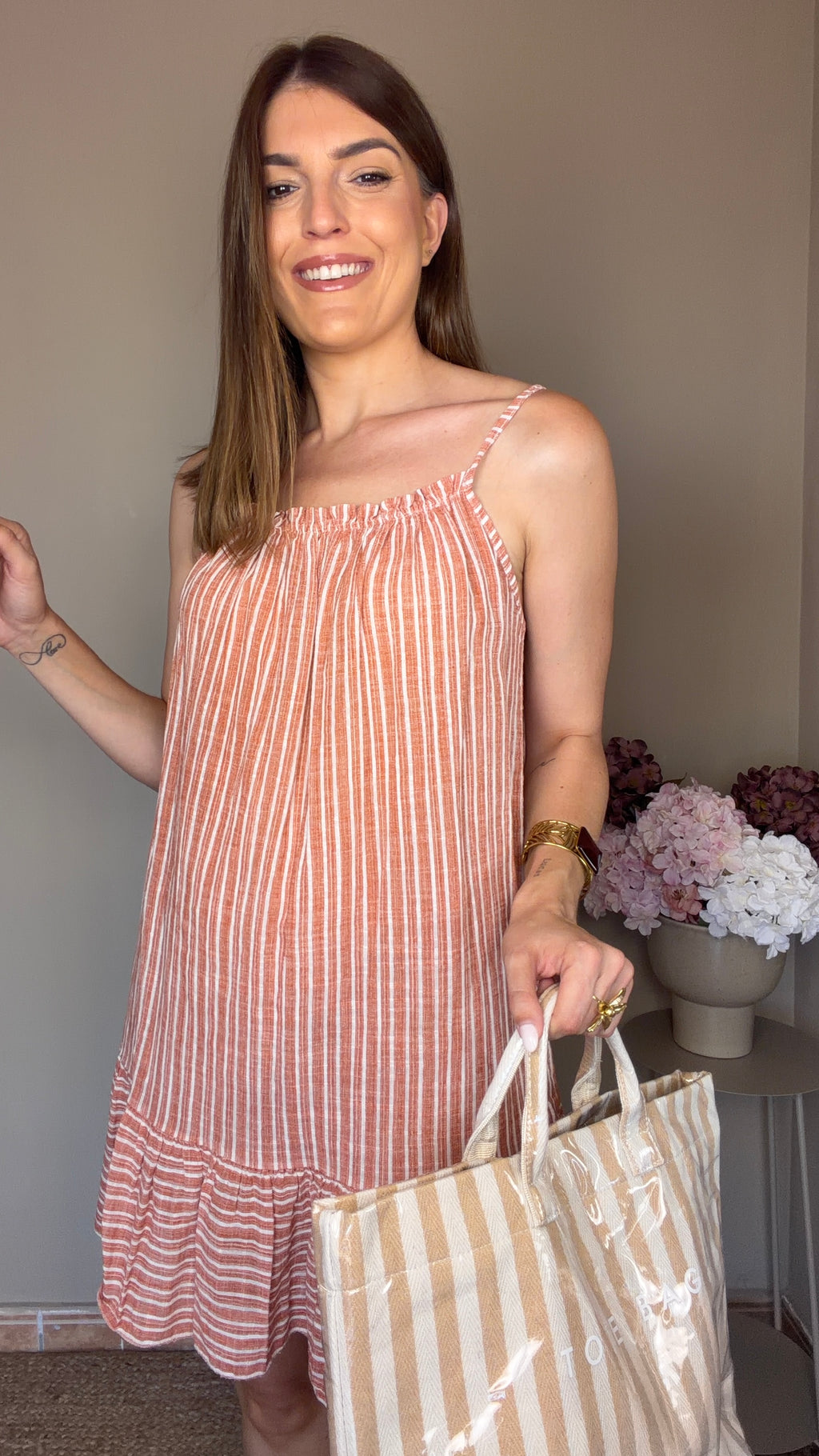 Vestido Verano teja