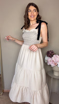 Vestido Elena beige