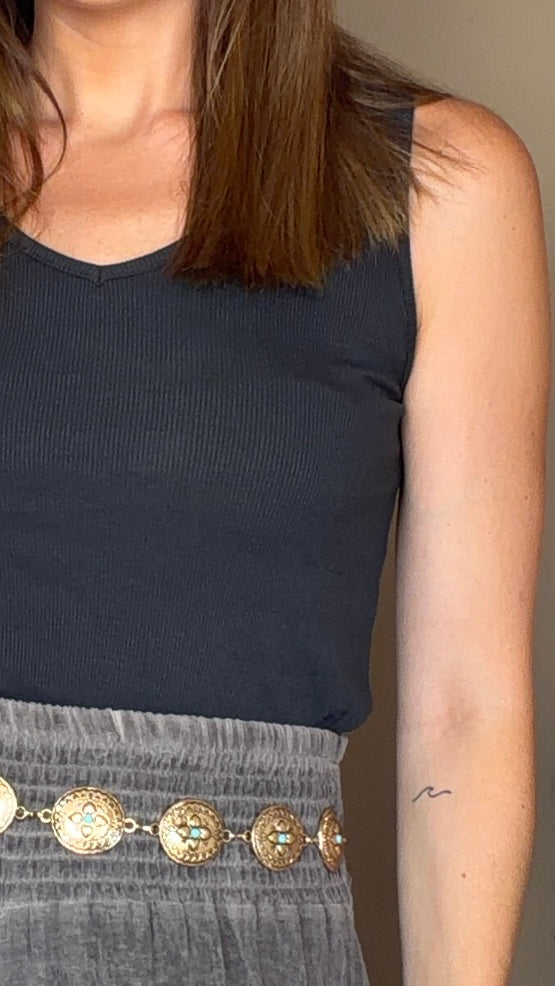 Camiseta Lúa negro