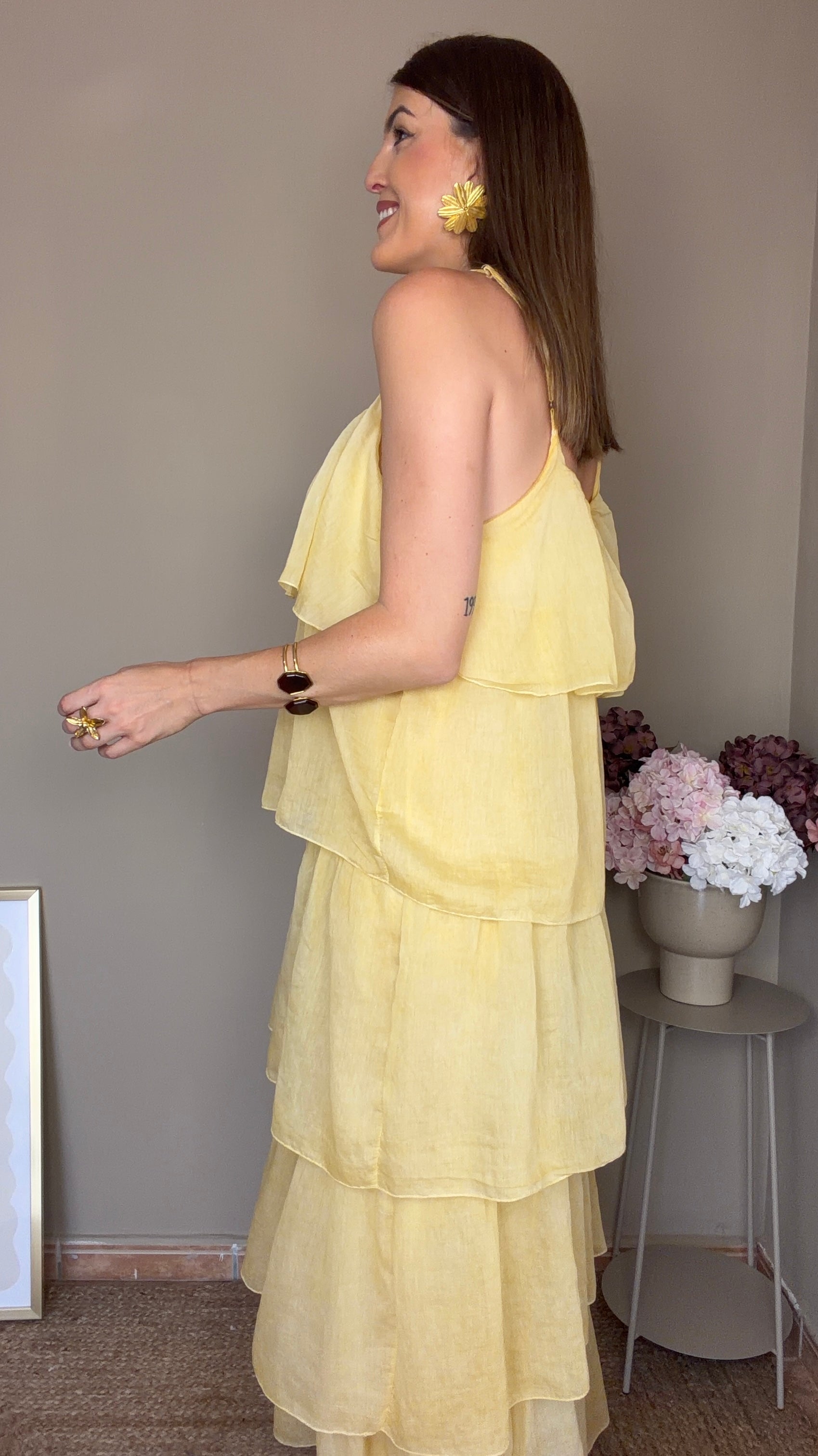 Vestido Bella amarillo