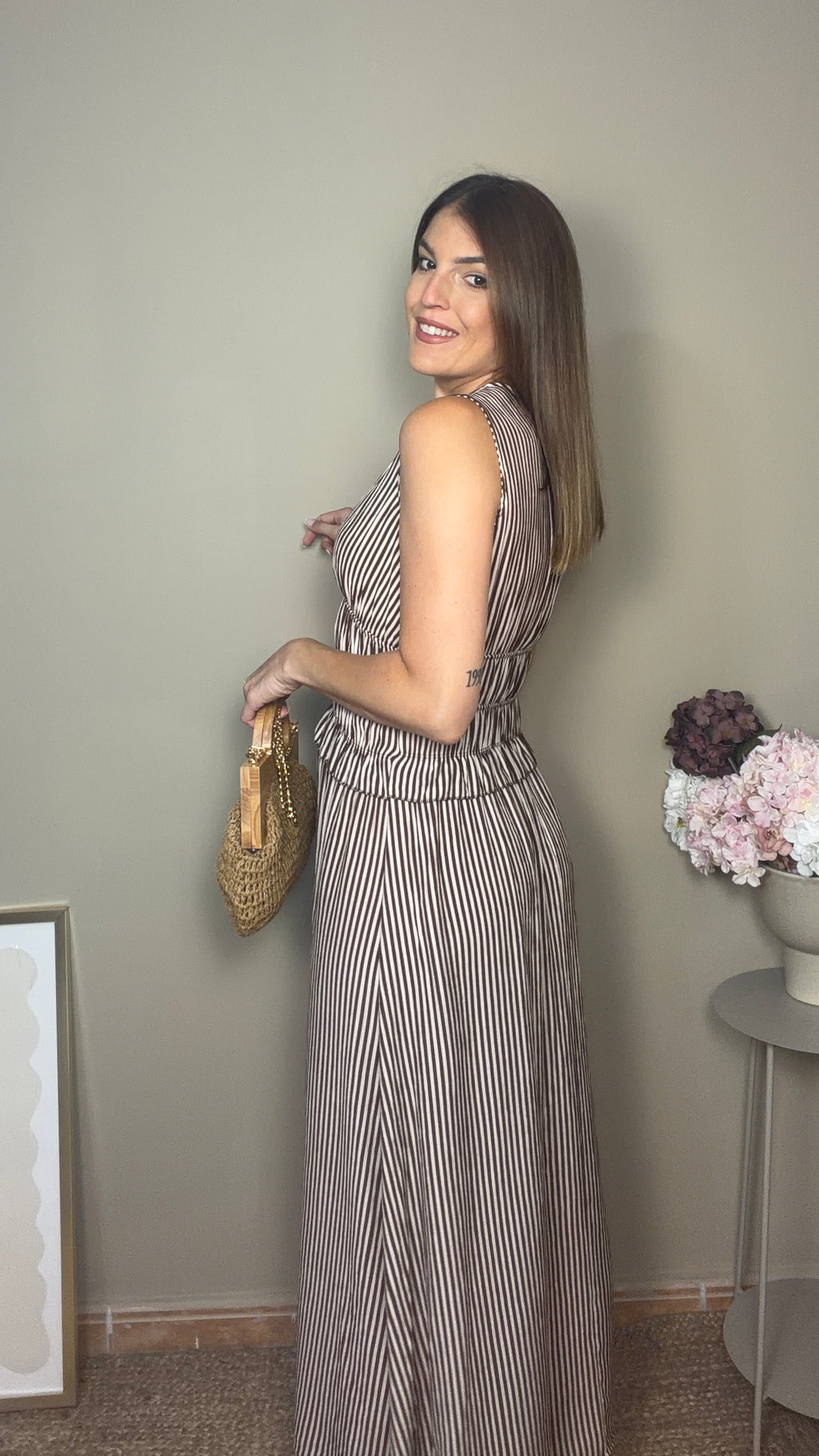 Vestido Malena marrón