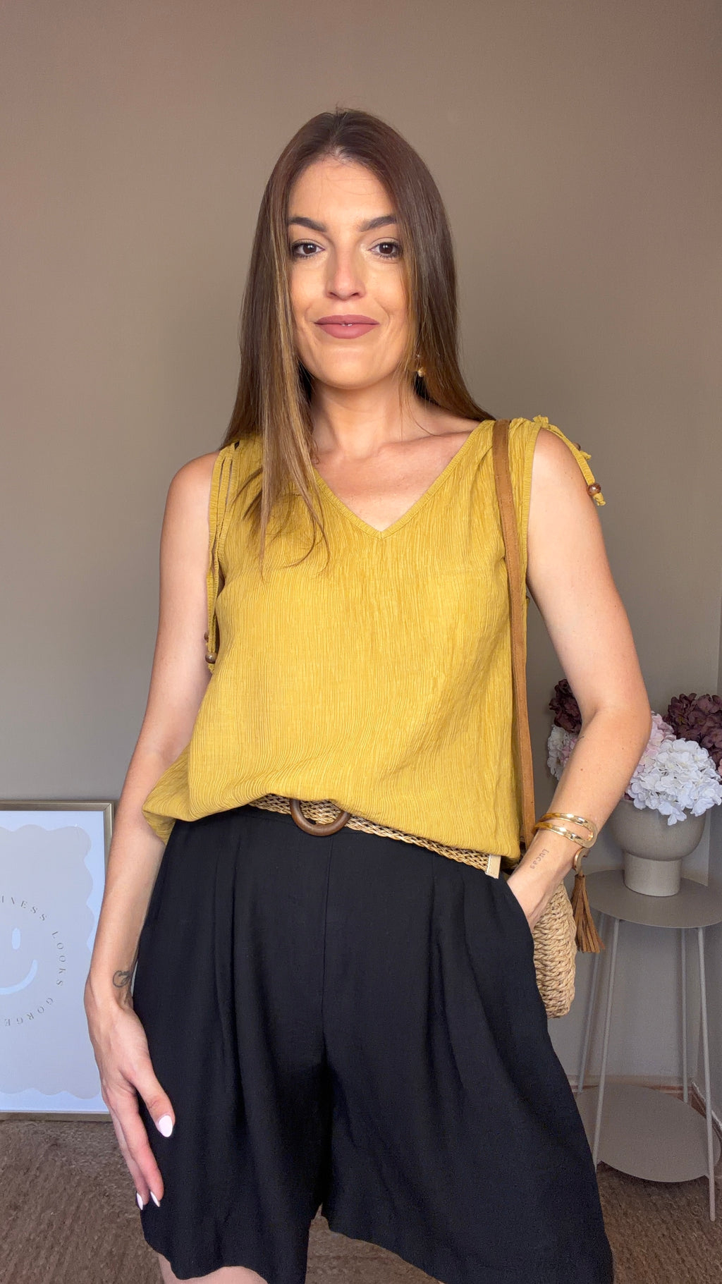 Blusa Lali mostaza