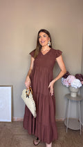Vestido Tarifa marrón