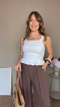 Top Marta blanco