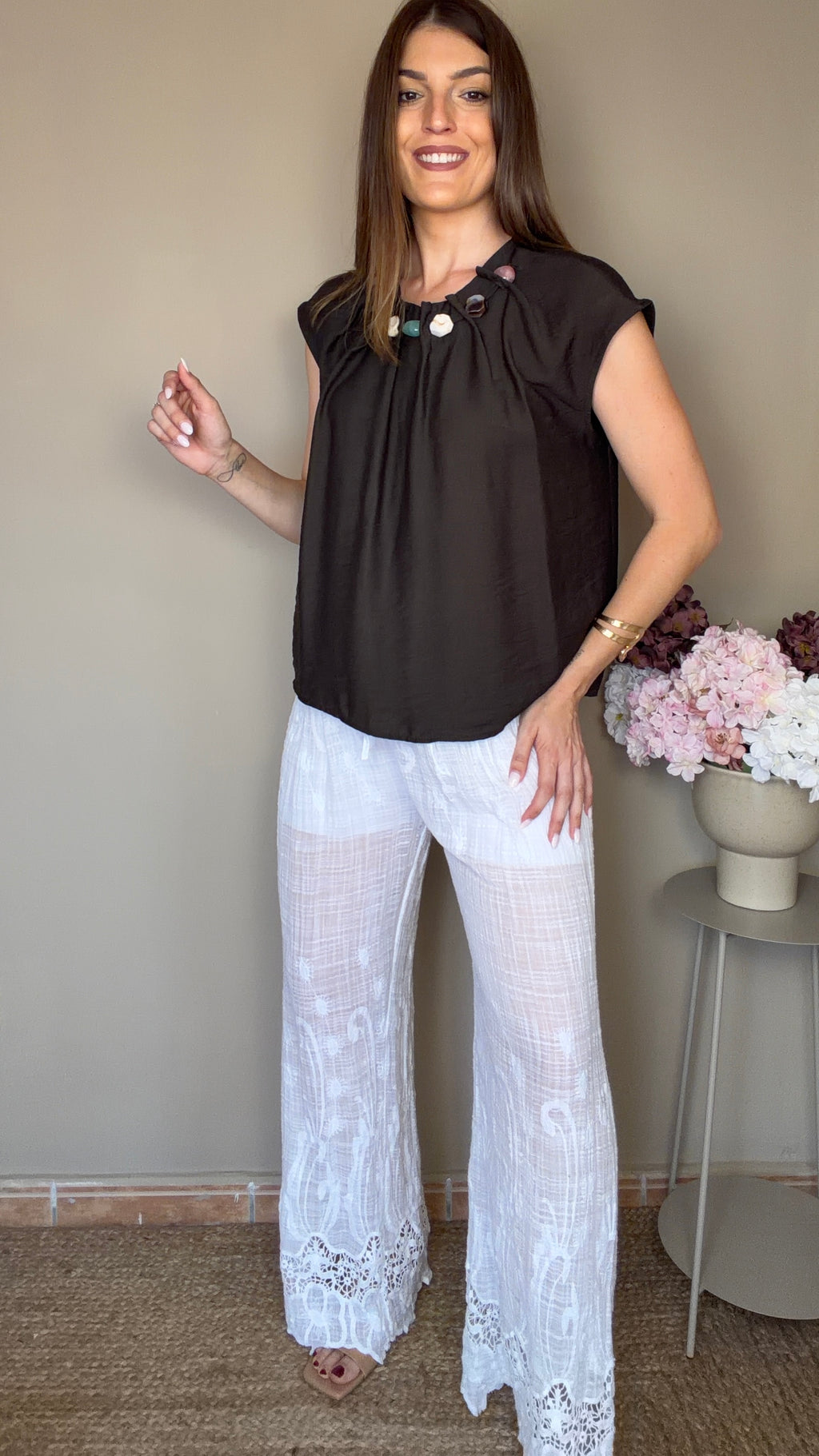 Pantalón Andrea blanco