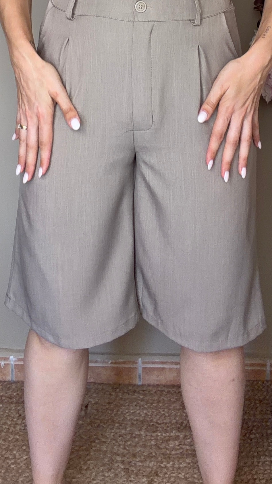 Pantalón corto Córdoba beige