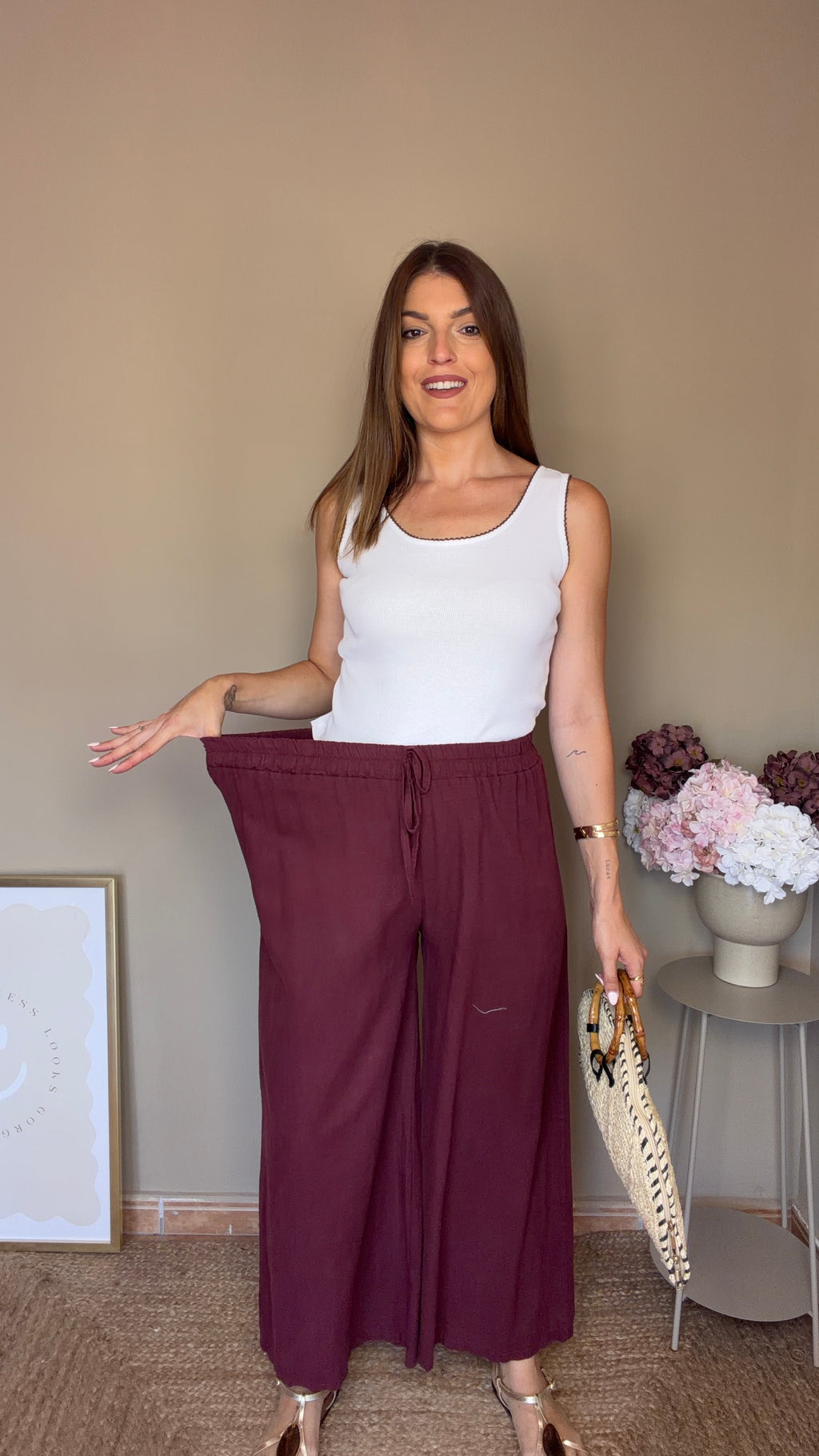 Pantalón Leo morado