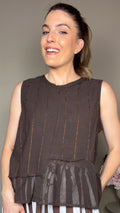 Blusa Teruel marrón