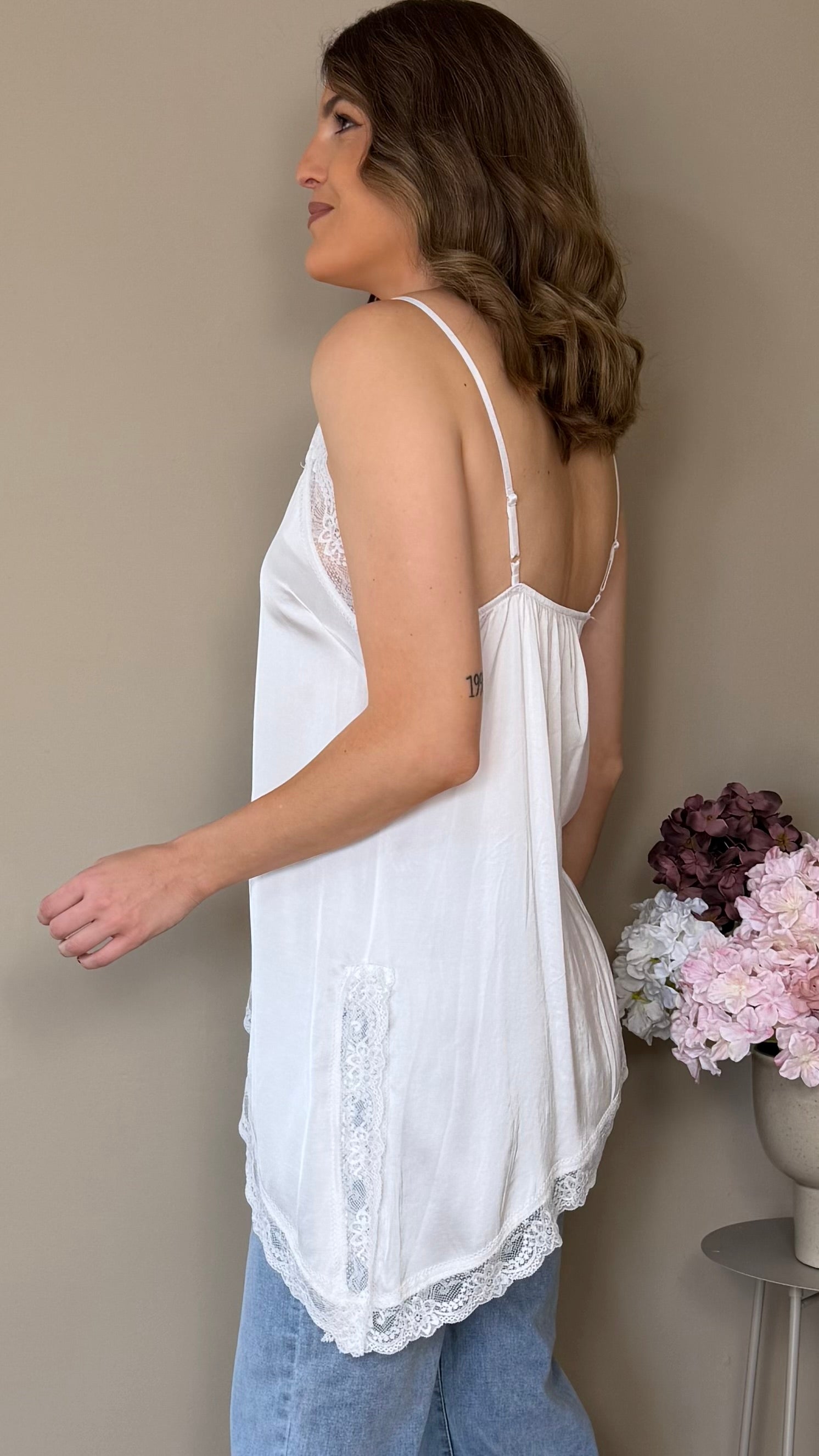 Blusa Lencera Jazmín Blanca
