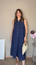 Vestido Camisero Azul
