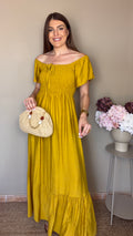 Vestido Esmeralda mostaza