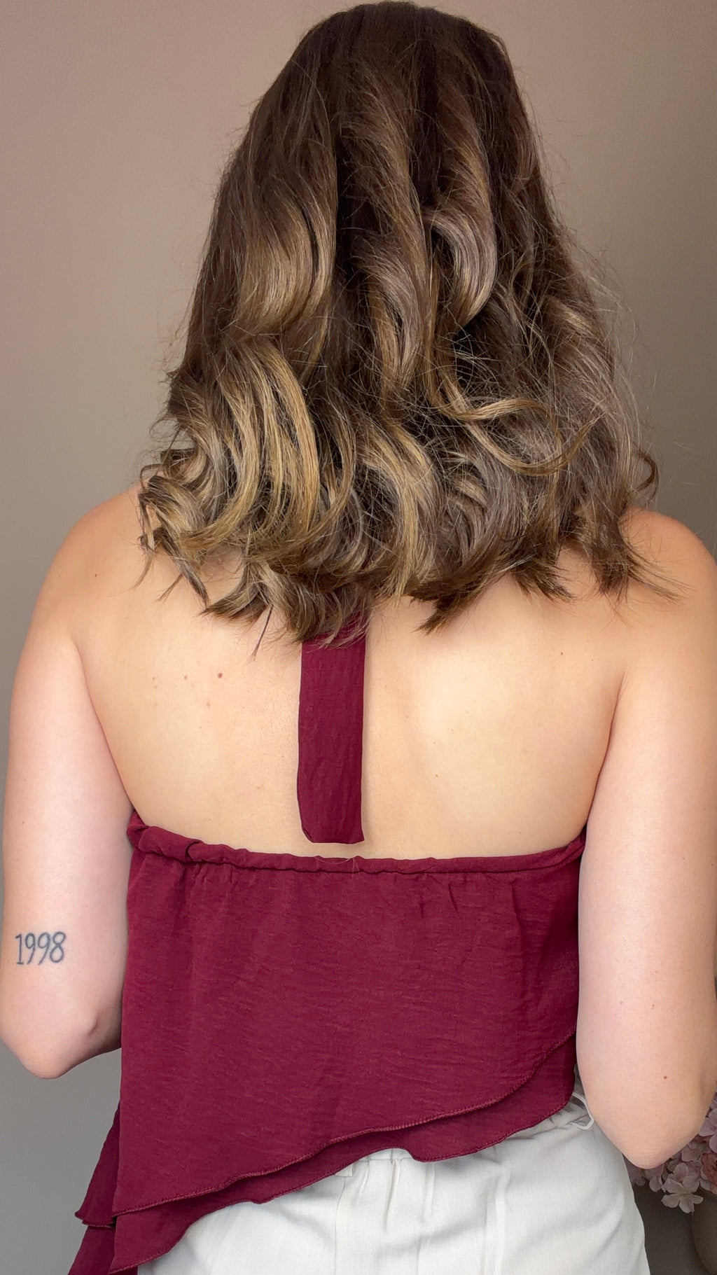 Blusa Cala burdeos