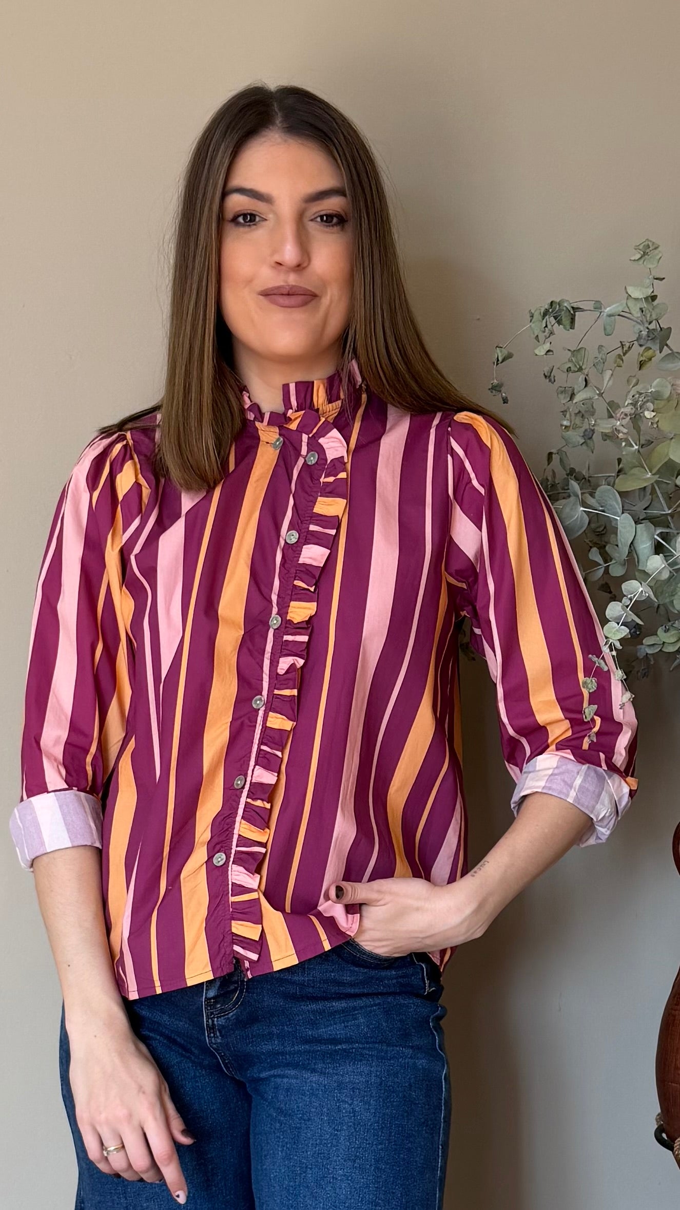 Blusa Amapola rosa