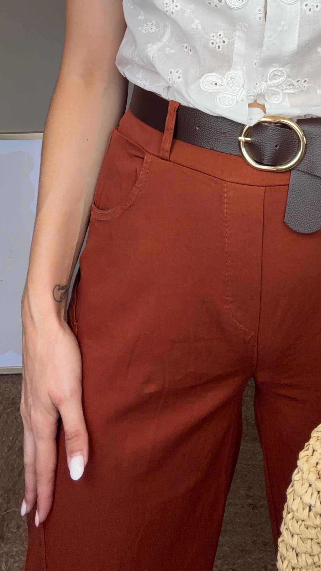 Pantalón Brisa teja