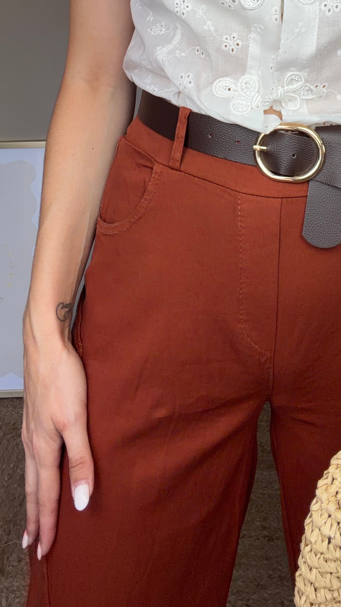 Pantalón Brisa teja