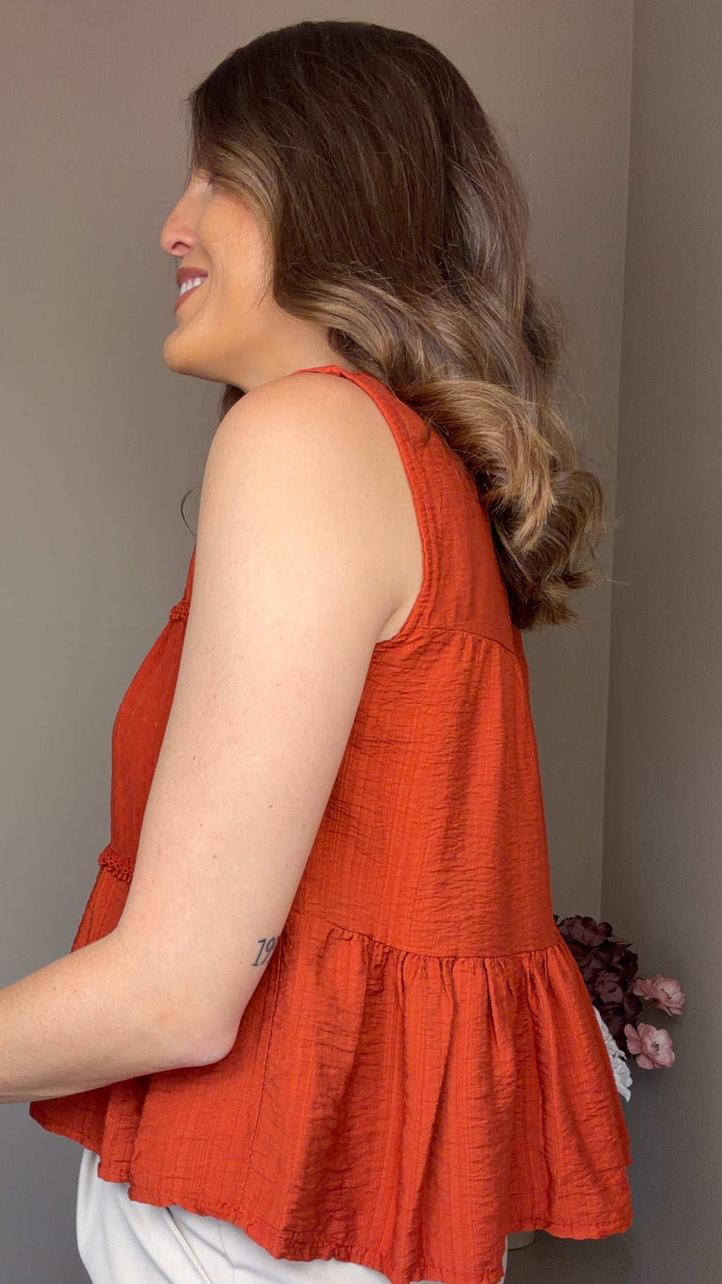 Blusa Galicia teja