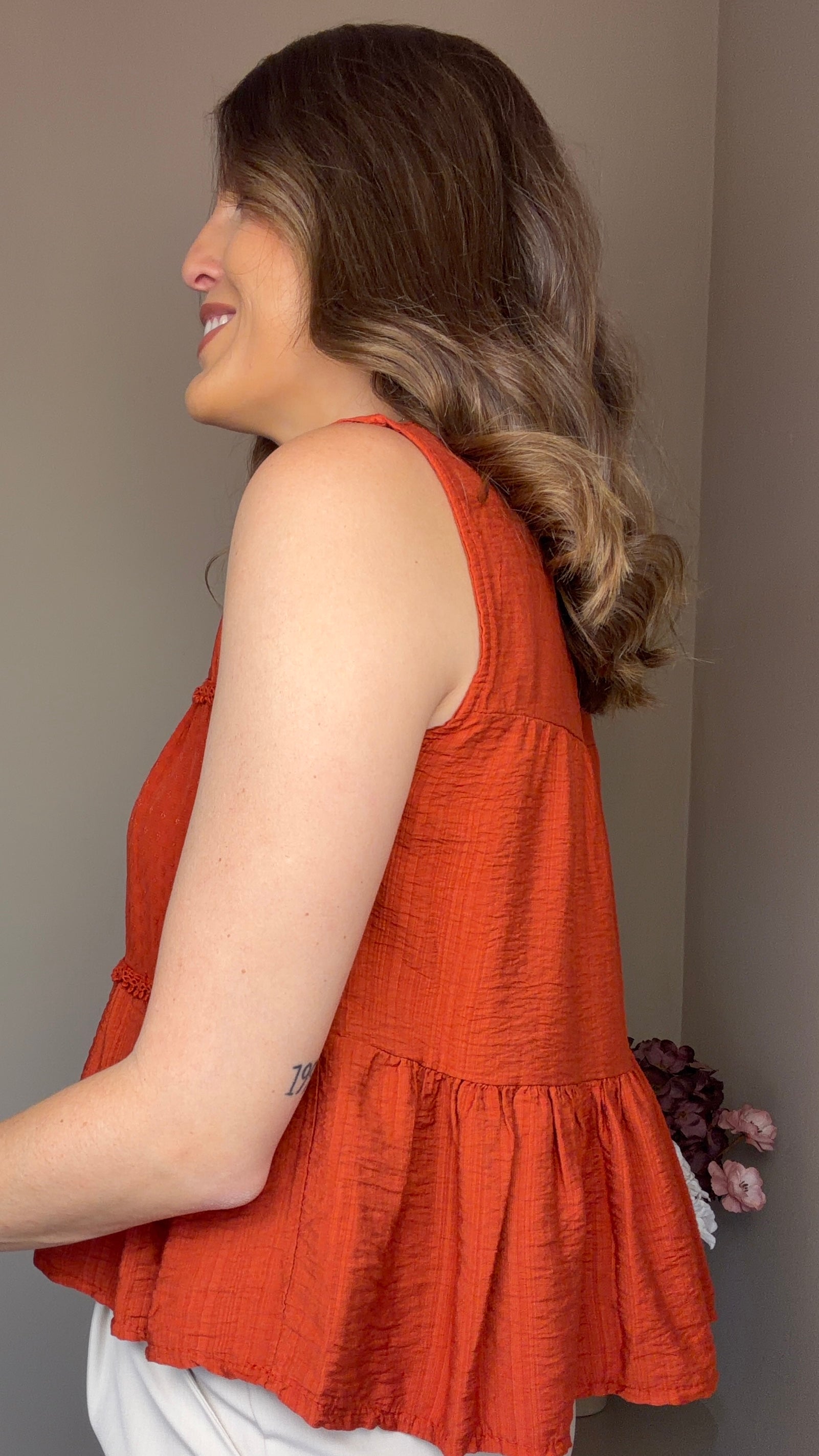 Blusa Galicia teja