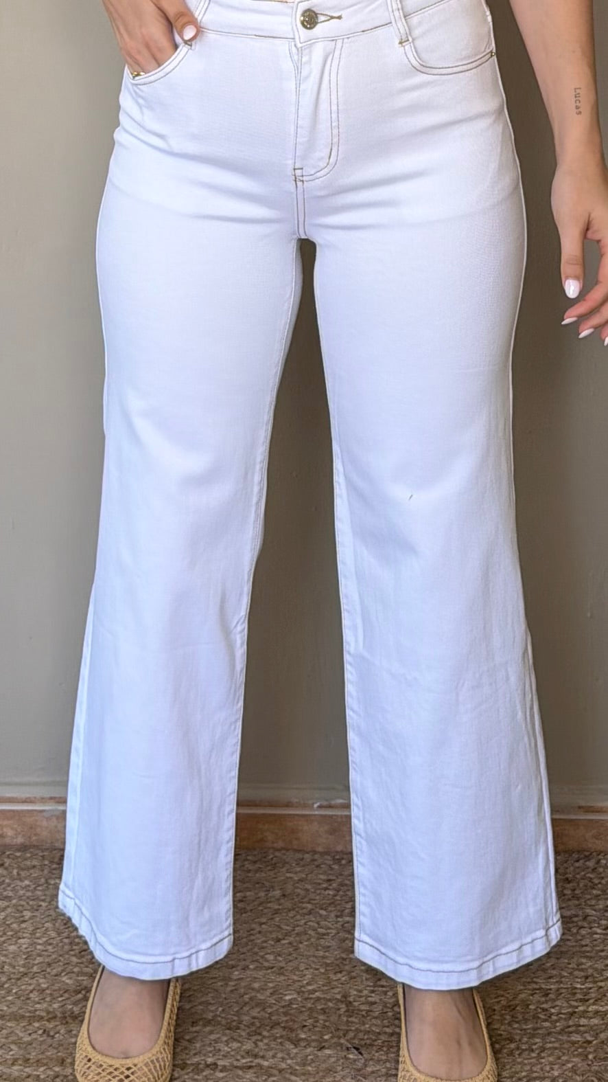 Pantalón Vaquero Raúl blanco