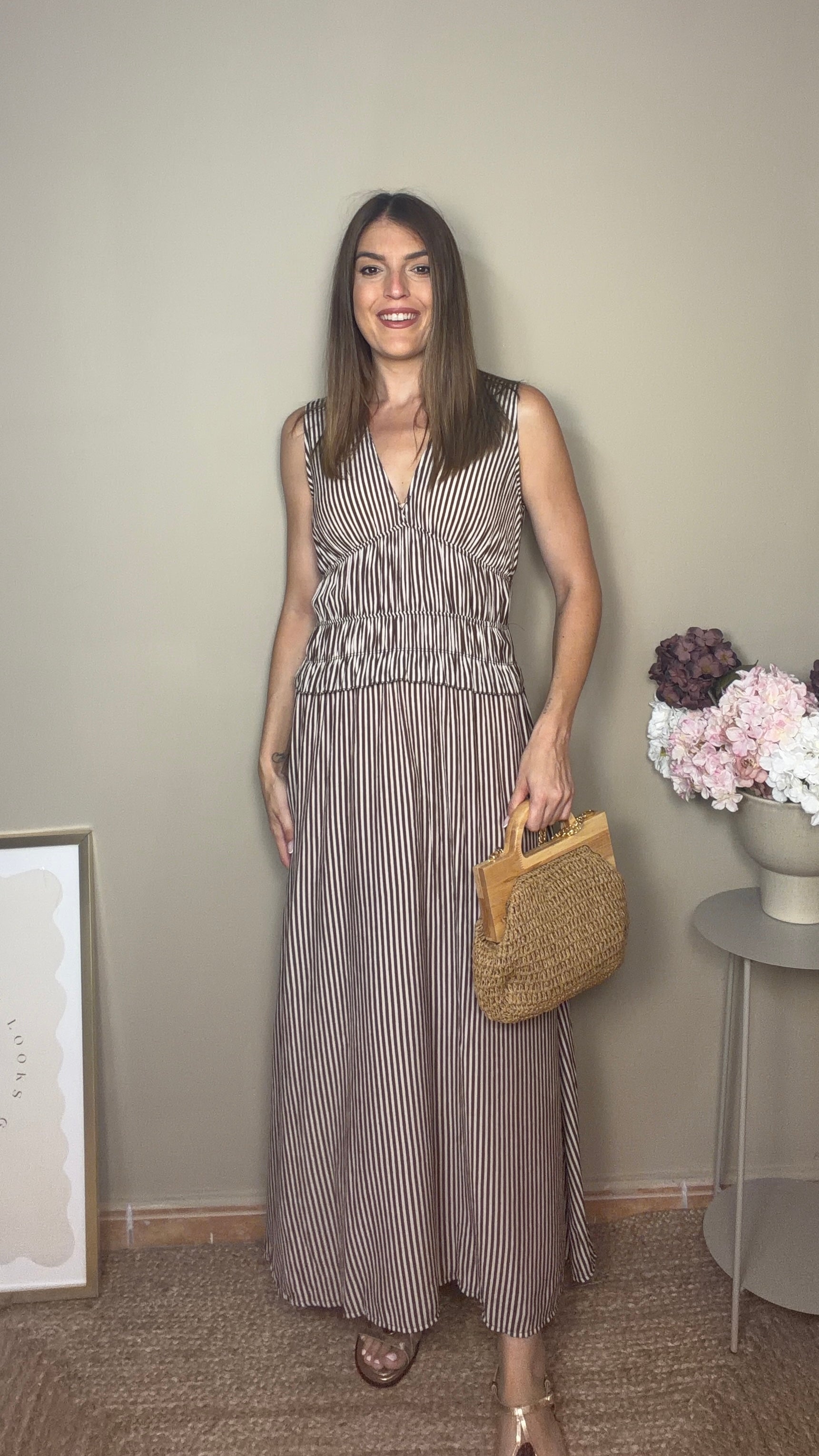 Vestido Malena marrón