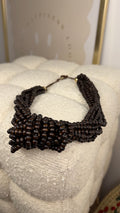 Collar nudo marrón