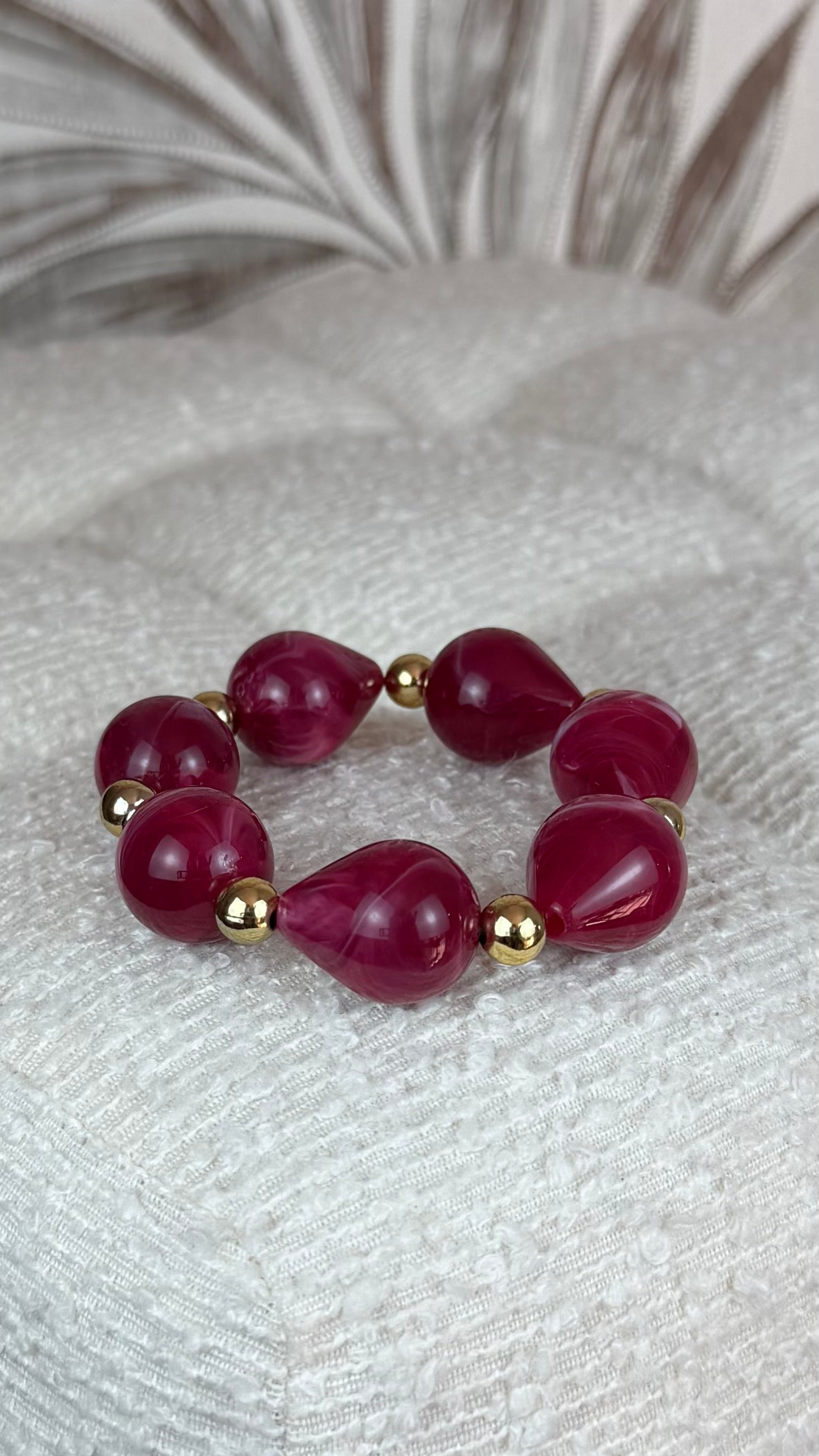 Pulsera Cala burdeos