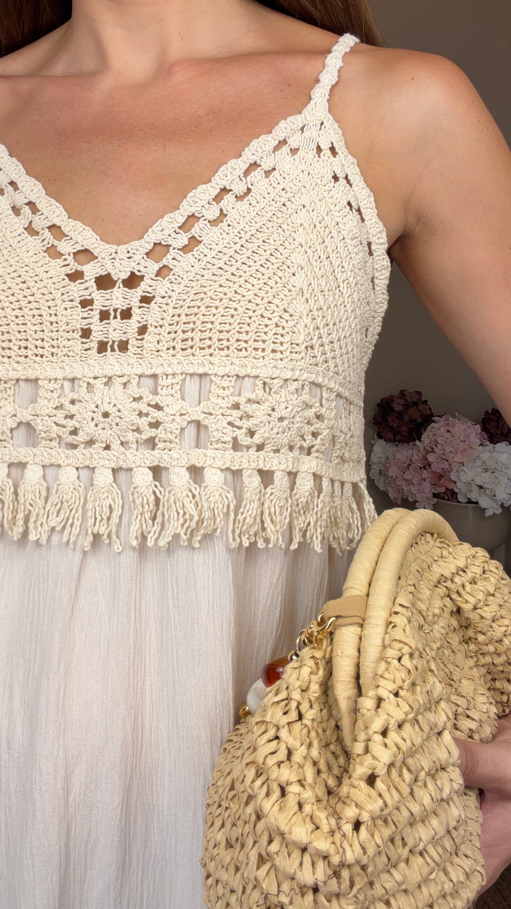 Vestido Lisa beige