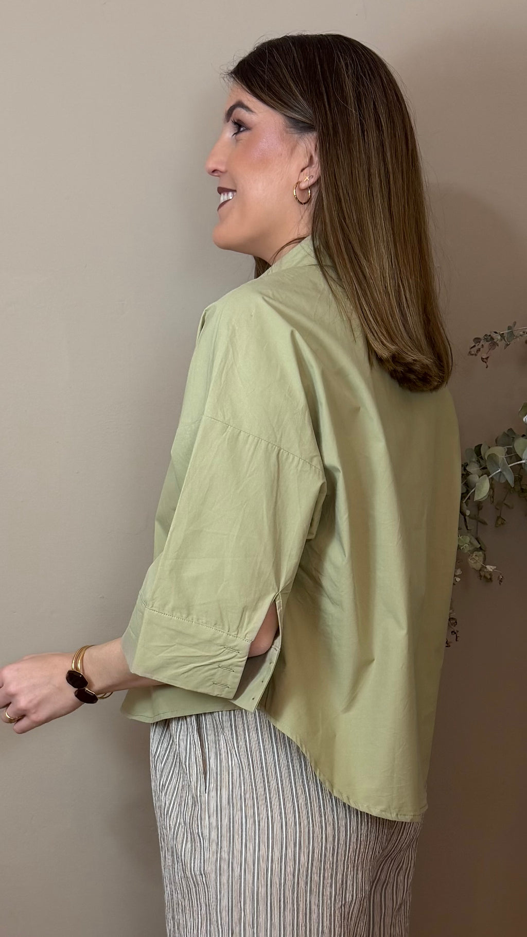 Camisa Leonor verde