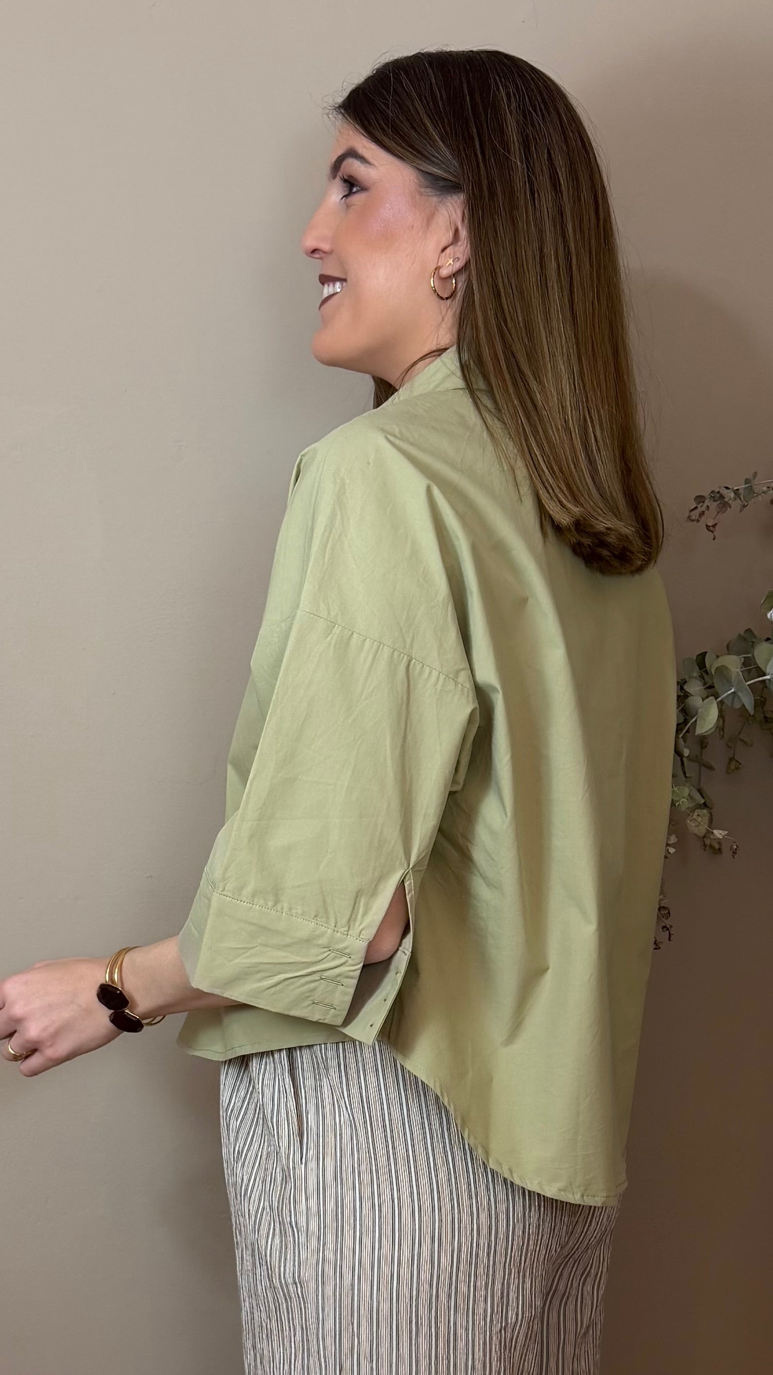 Camisa Leonor verde