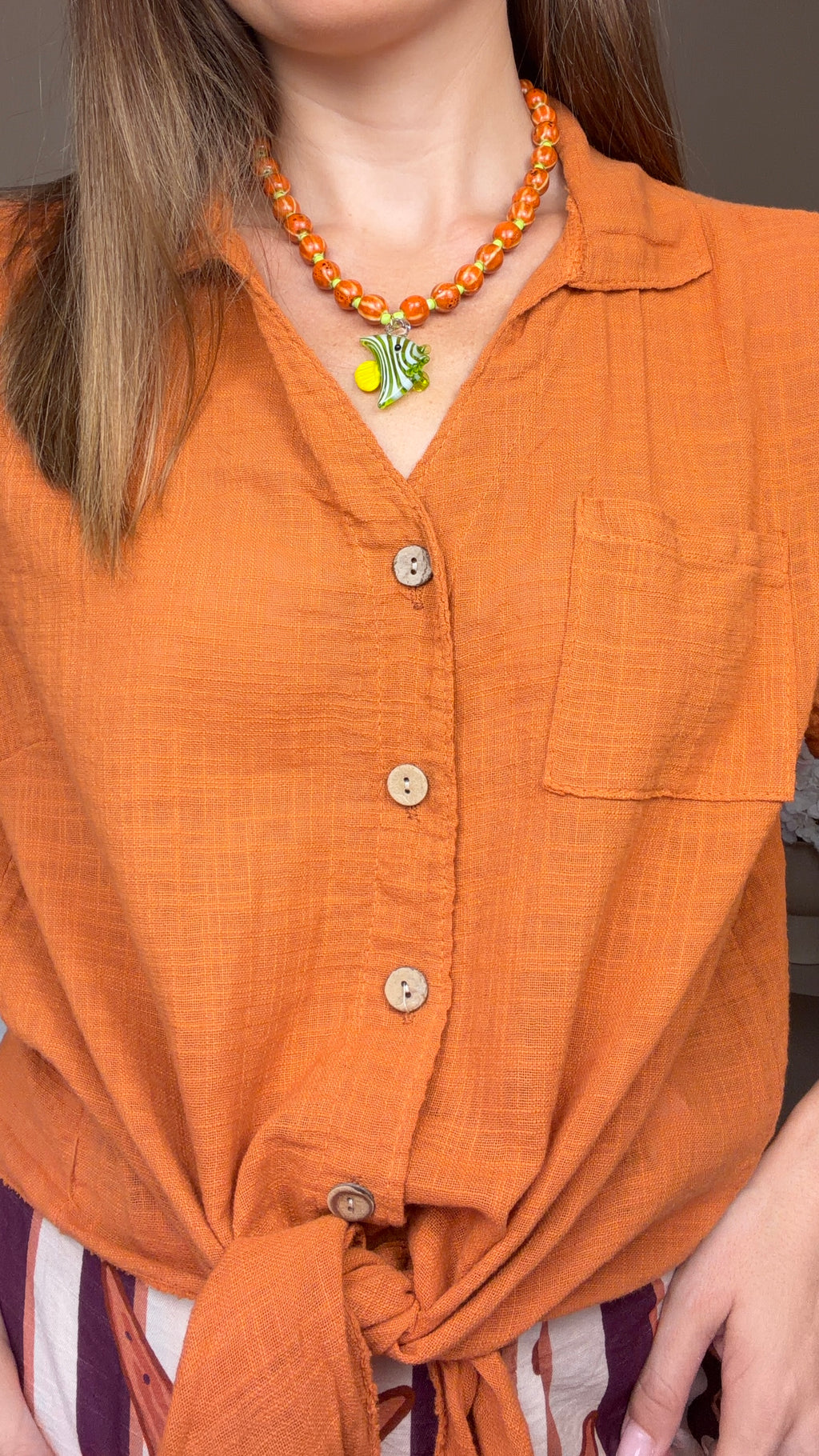 Camisa Mar teja
