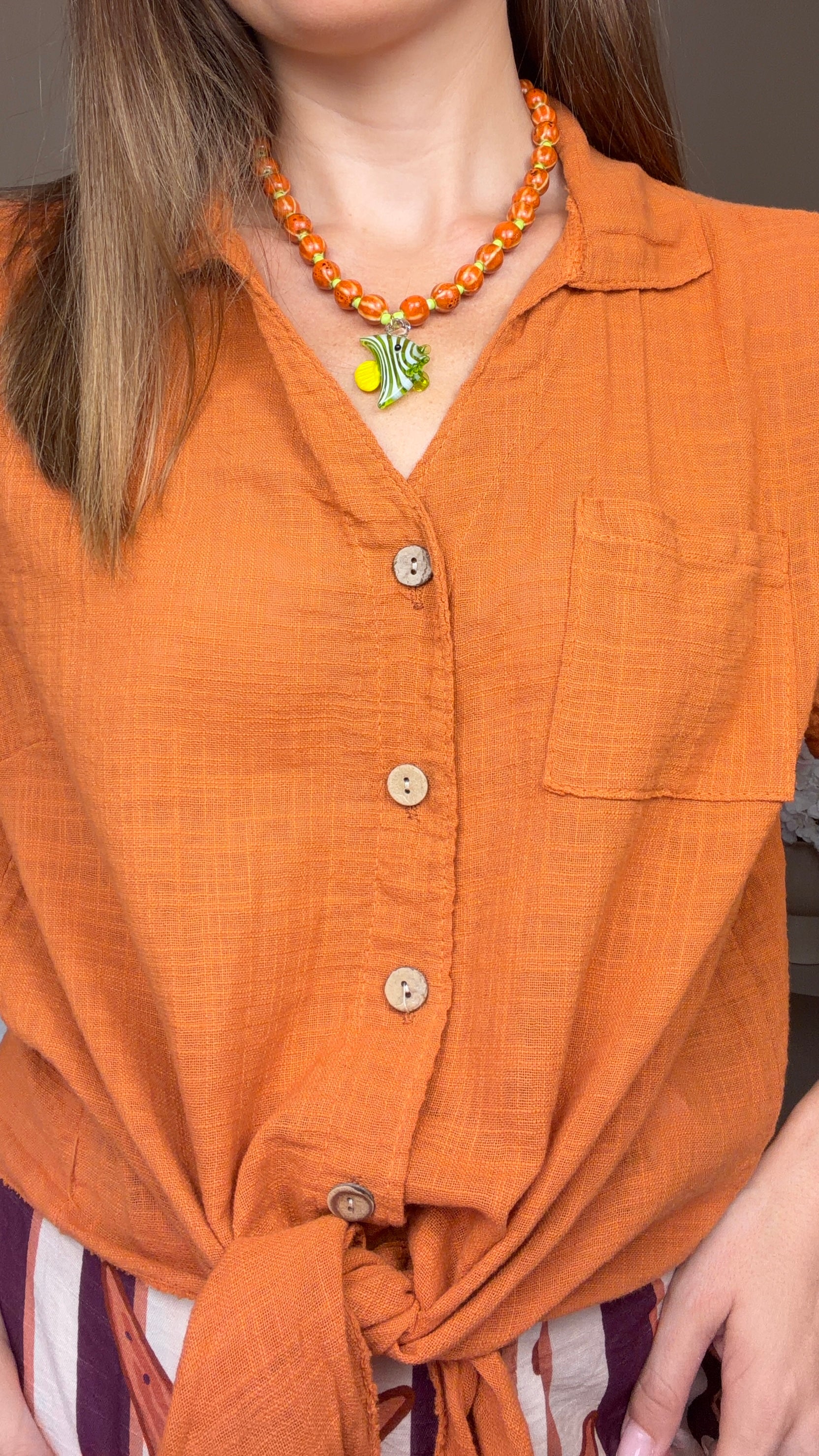 Camisa Mar teja