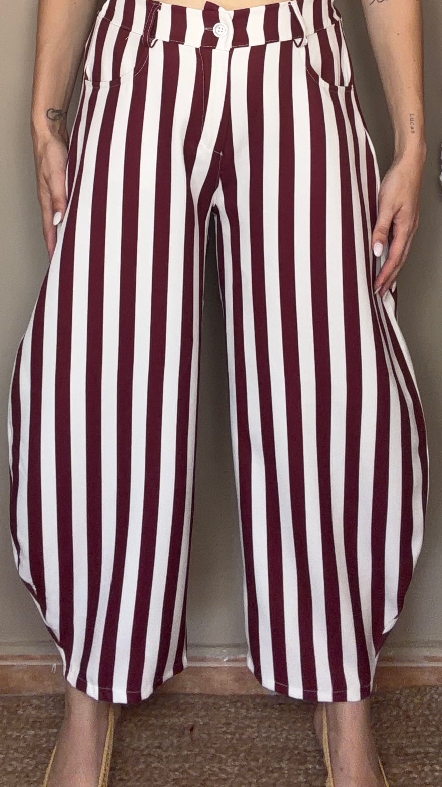 Pantalón Denia burdeos