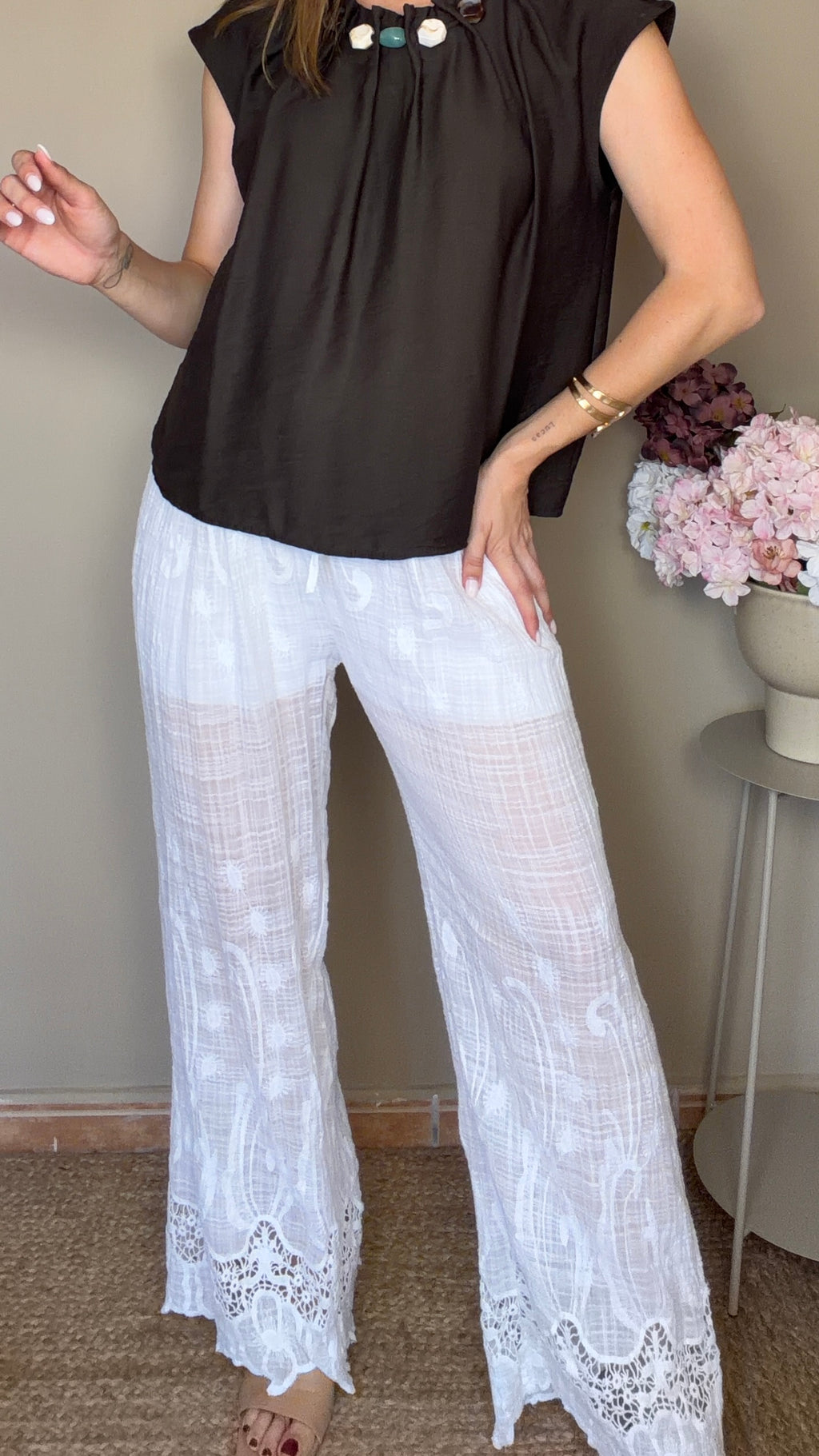 Pantalón Andrea blanco