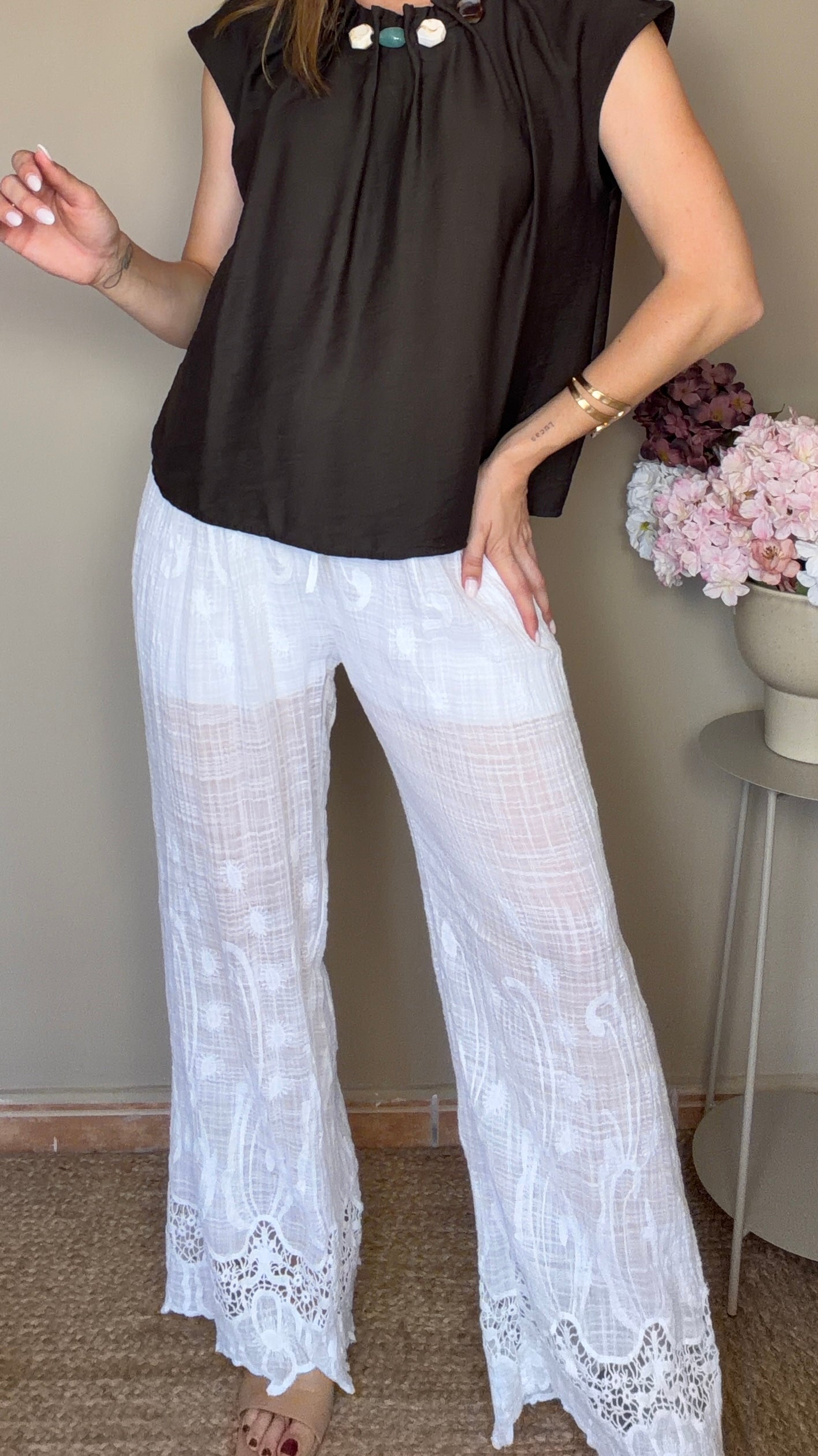 Pantalón Andrea blanco