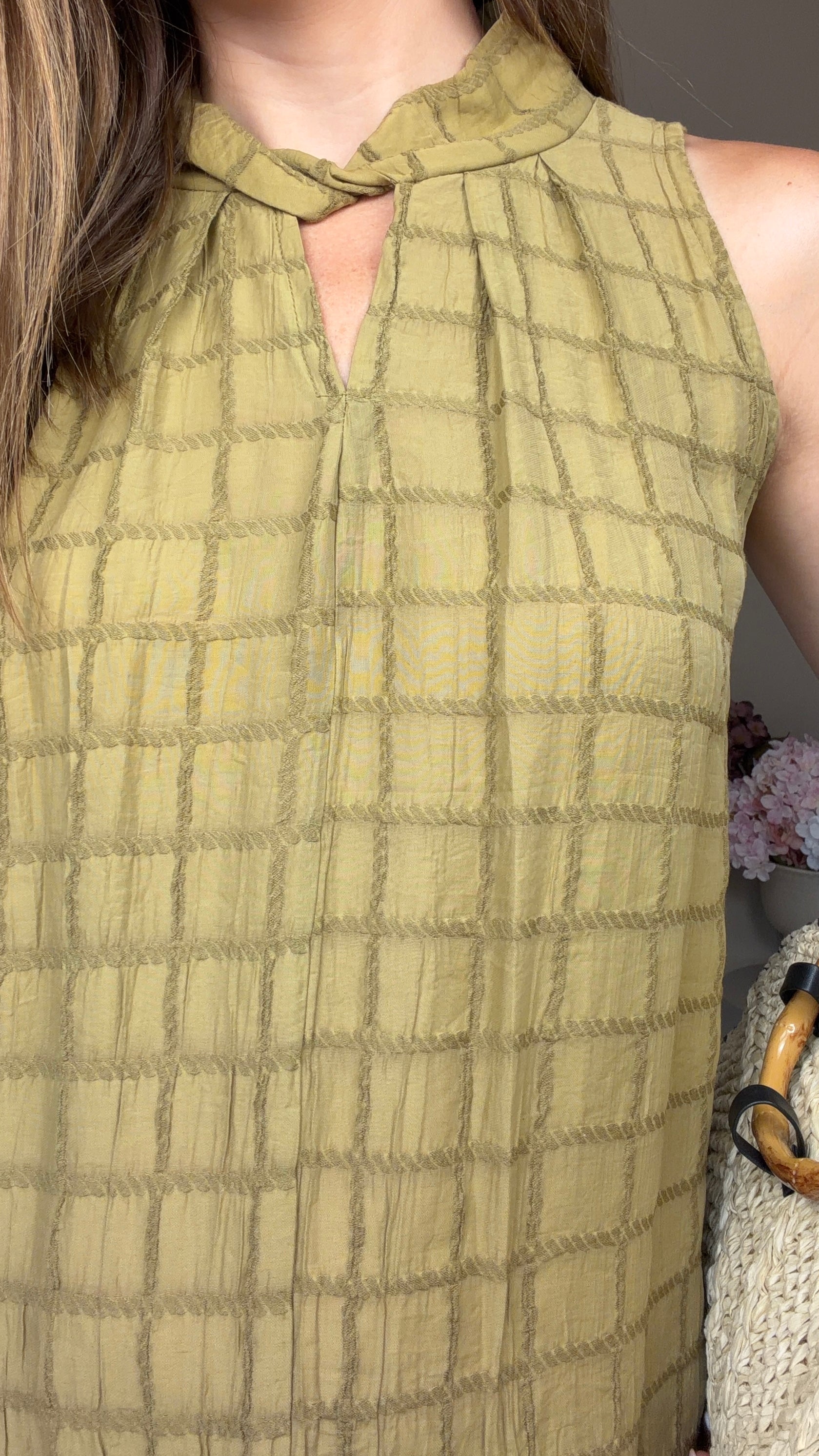 Vestido Salma kaki