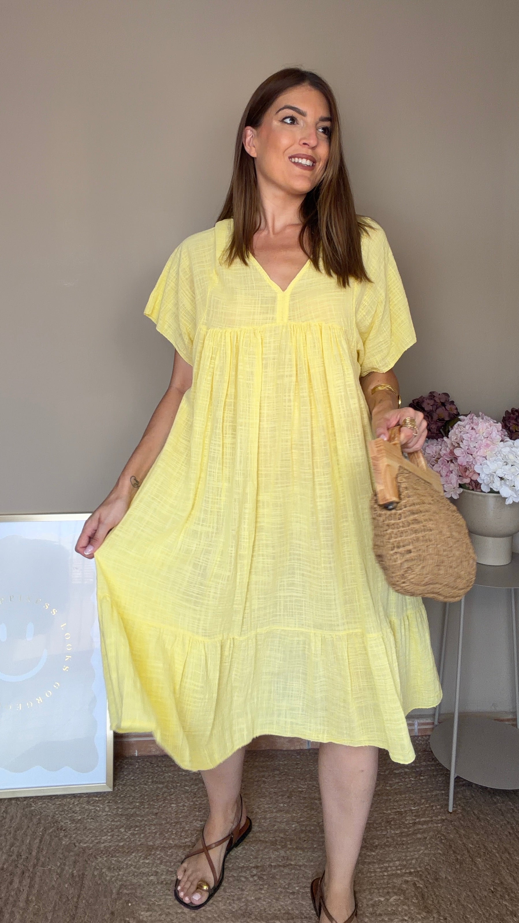 Vestido Lupe amarillo