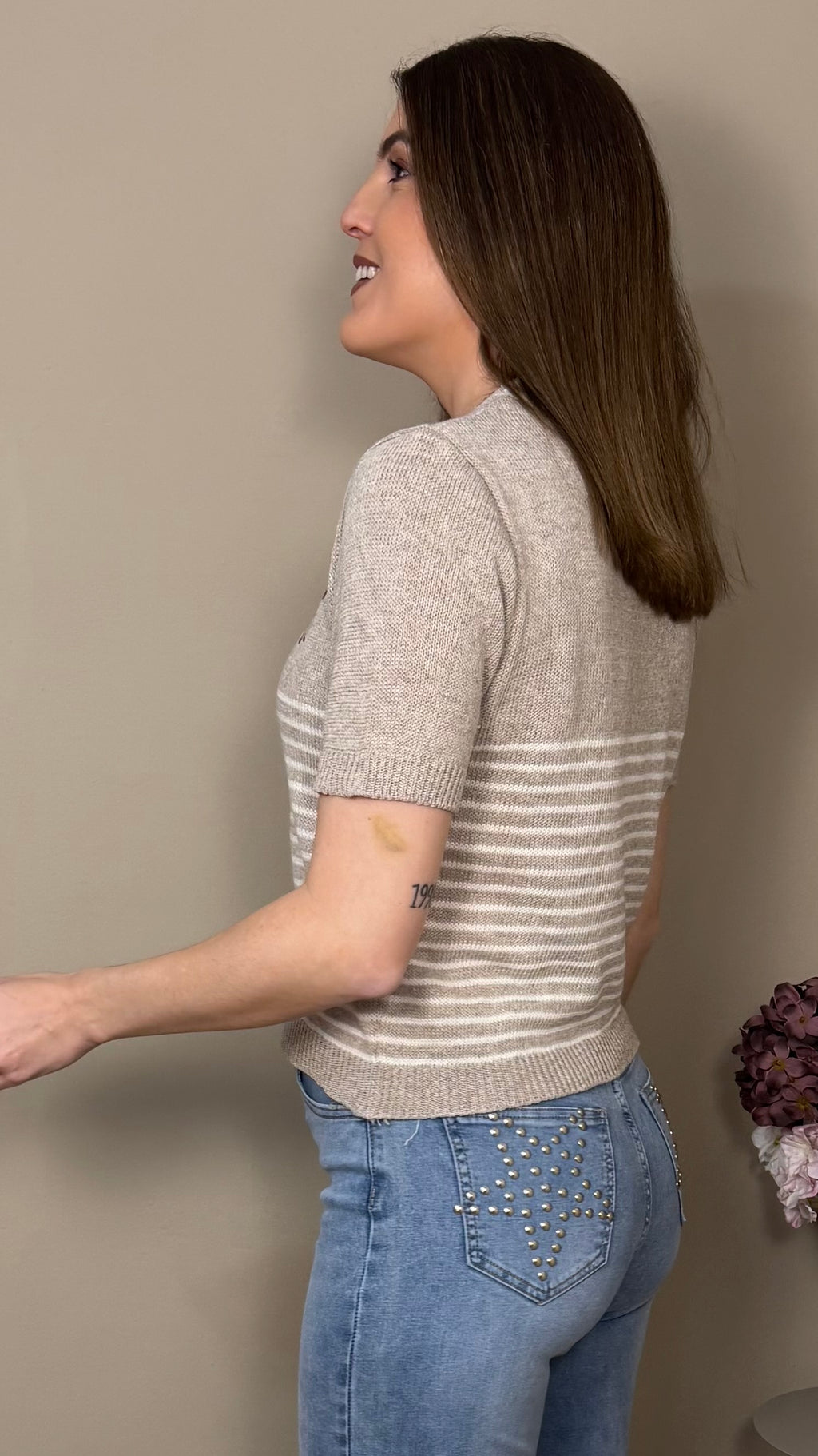 Camiseta Teo beige