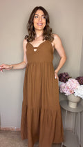 Vestido Cleo marrón