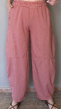 Pantalón Vichy teja