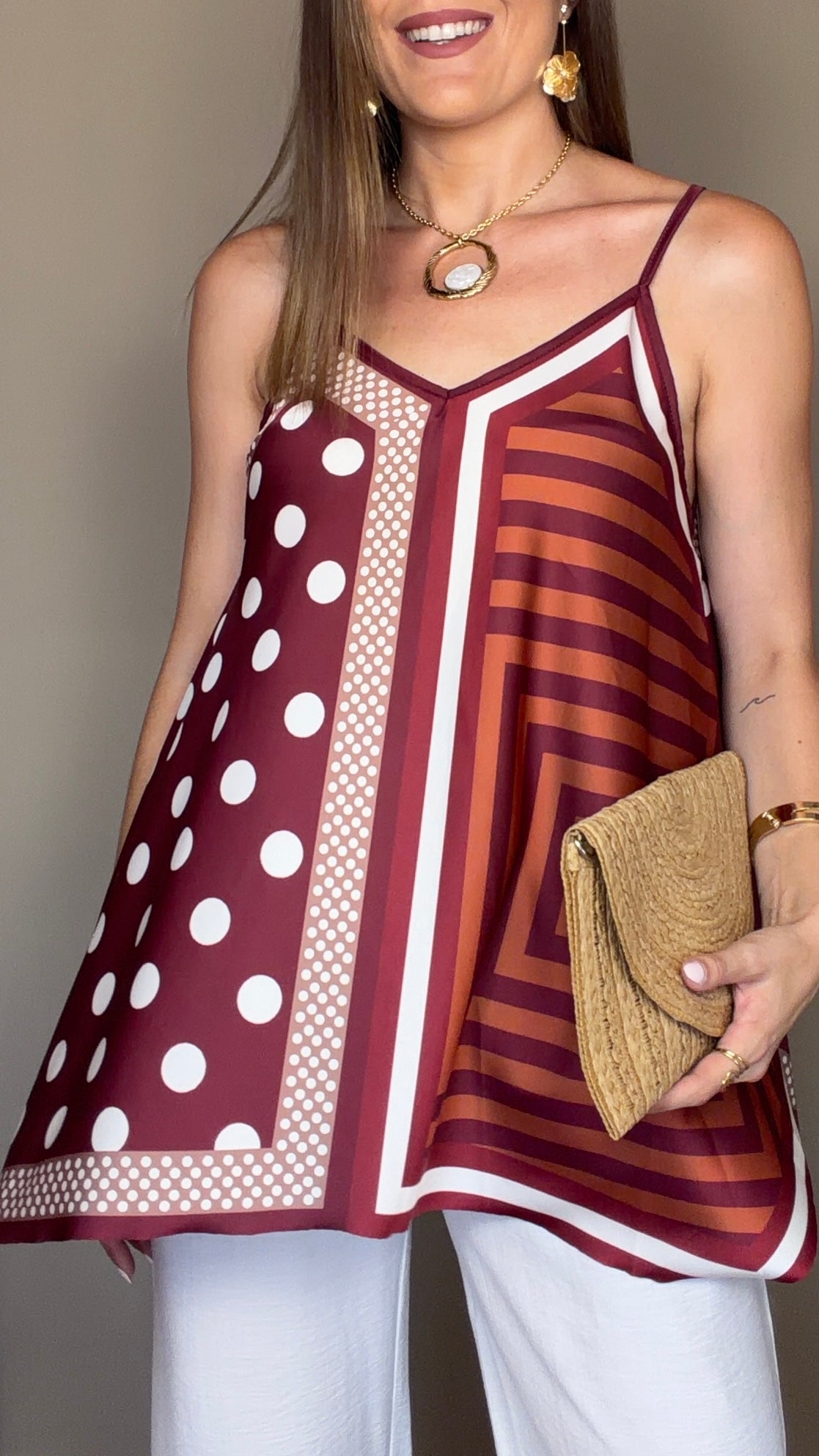 Blusa Pañuelo granate