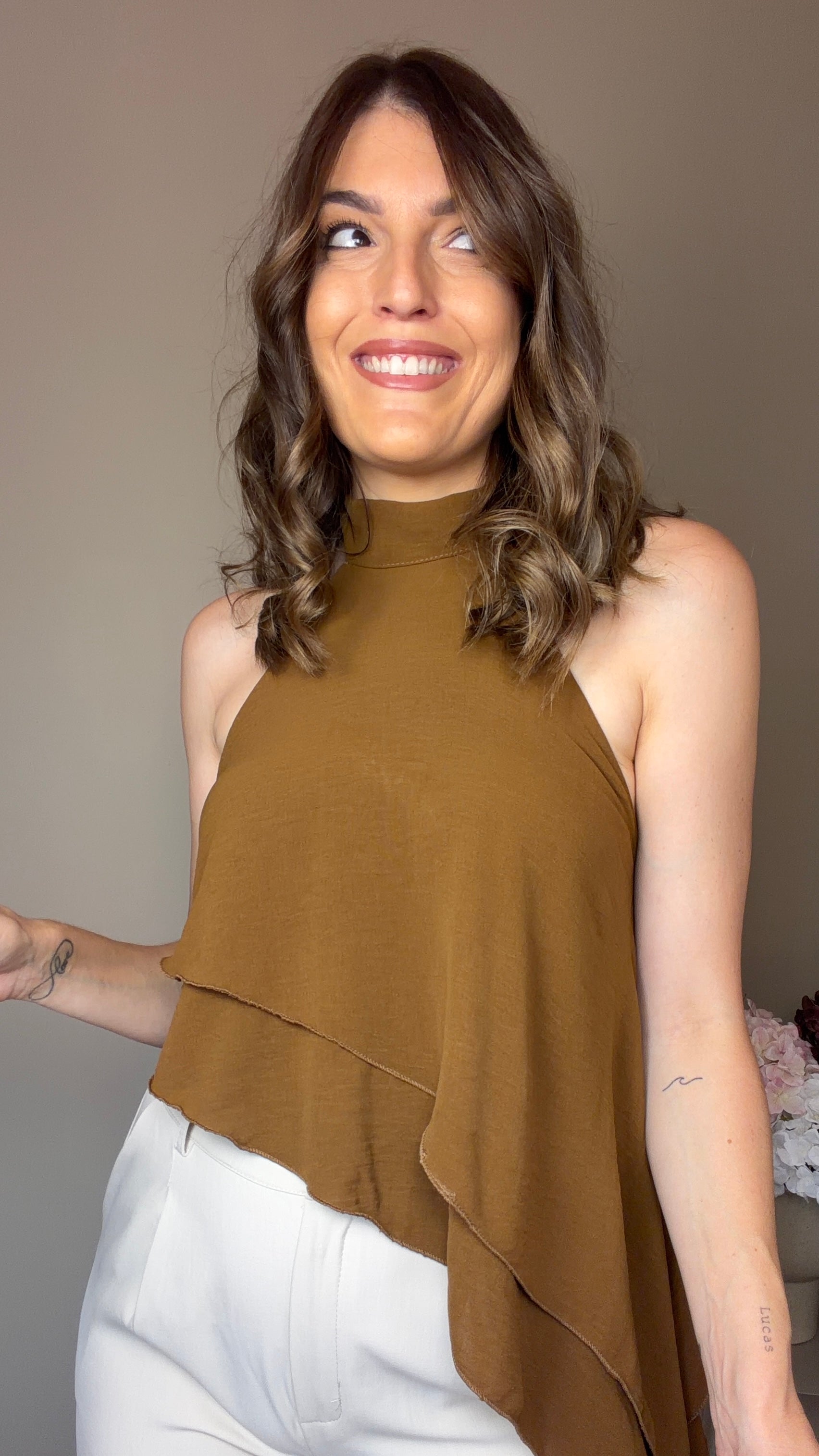 Blusa Cala kaki
