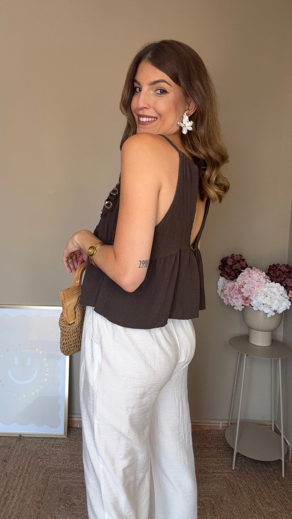 Blusa Florencia marrón