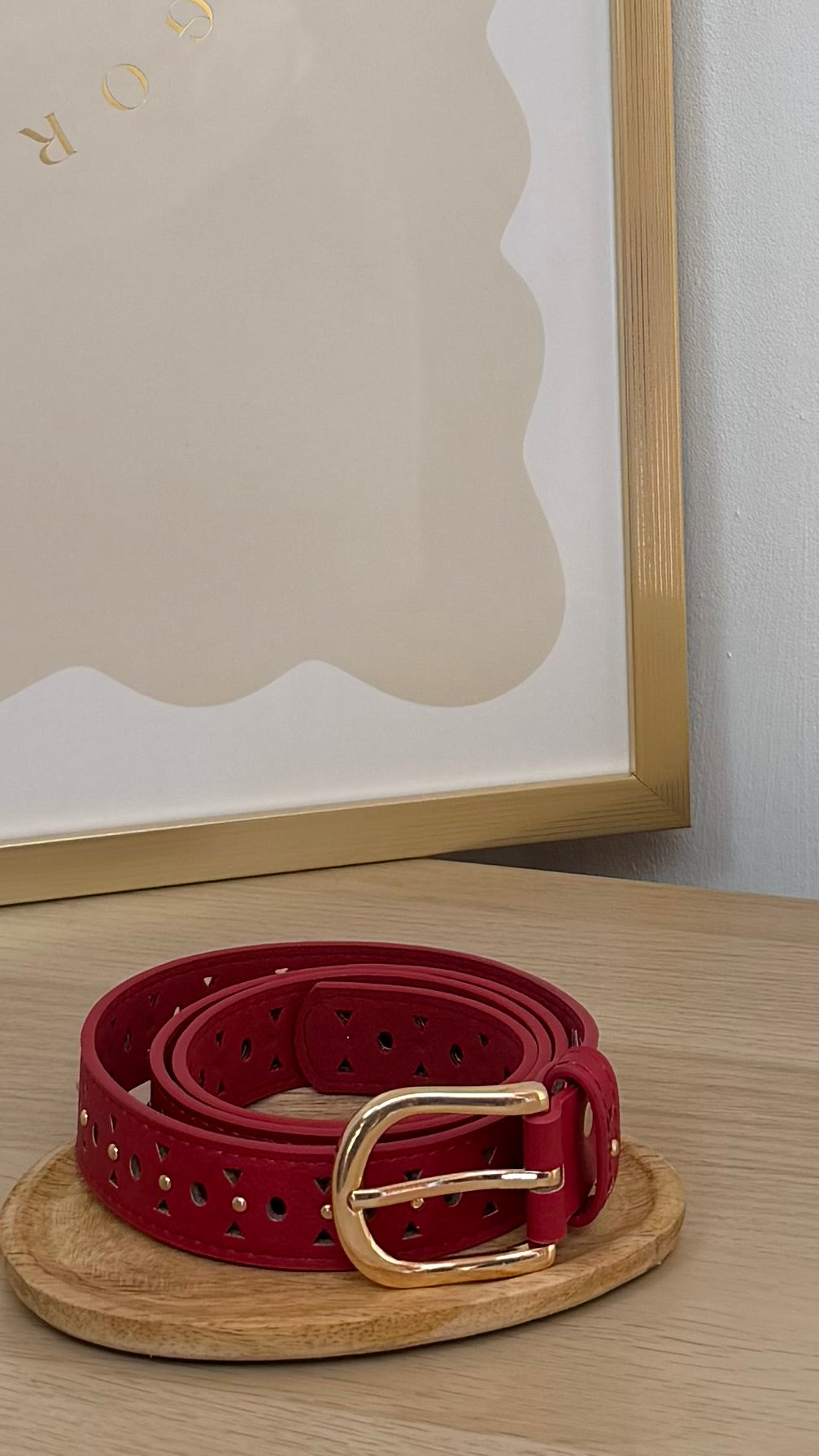 Cinturón rombo rojo