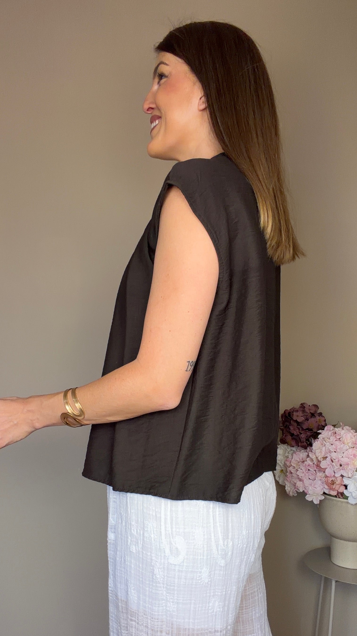 Blusa Capri marrón