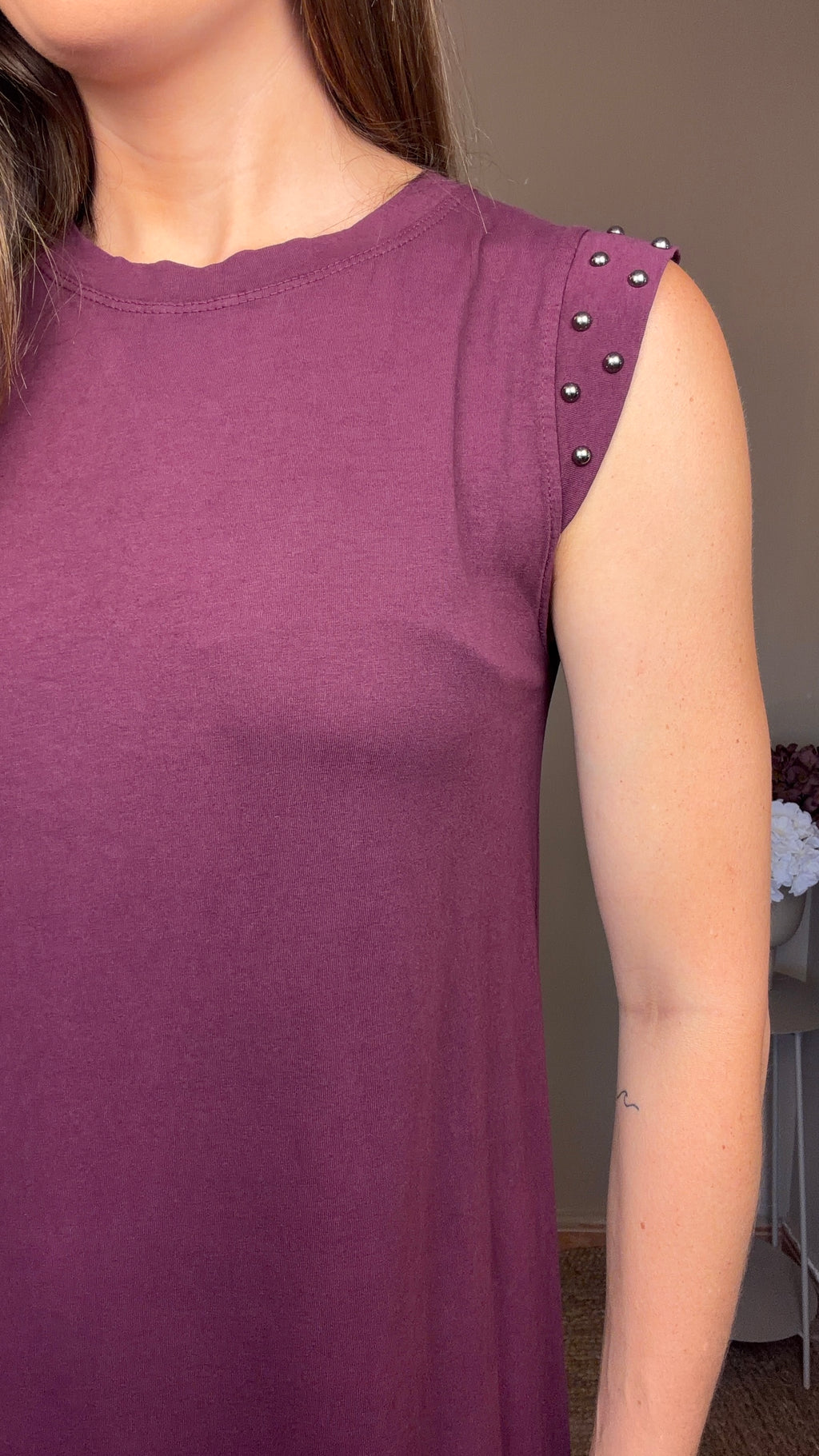 Vestido Tachuela morado