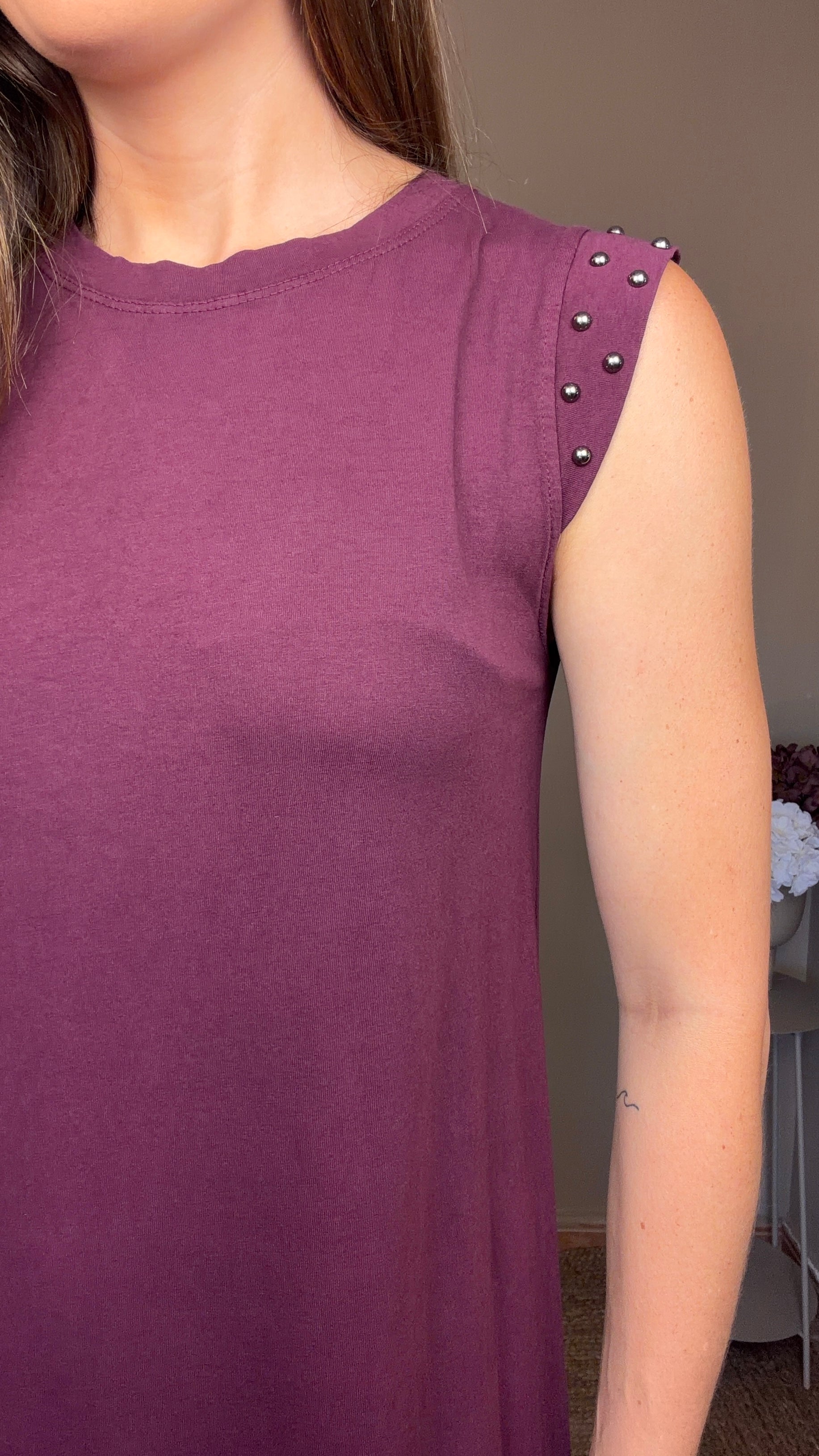 Vestido Tachuela morado