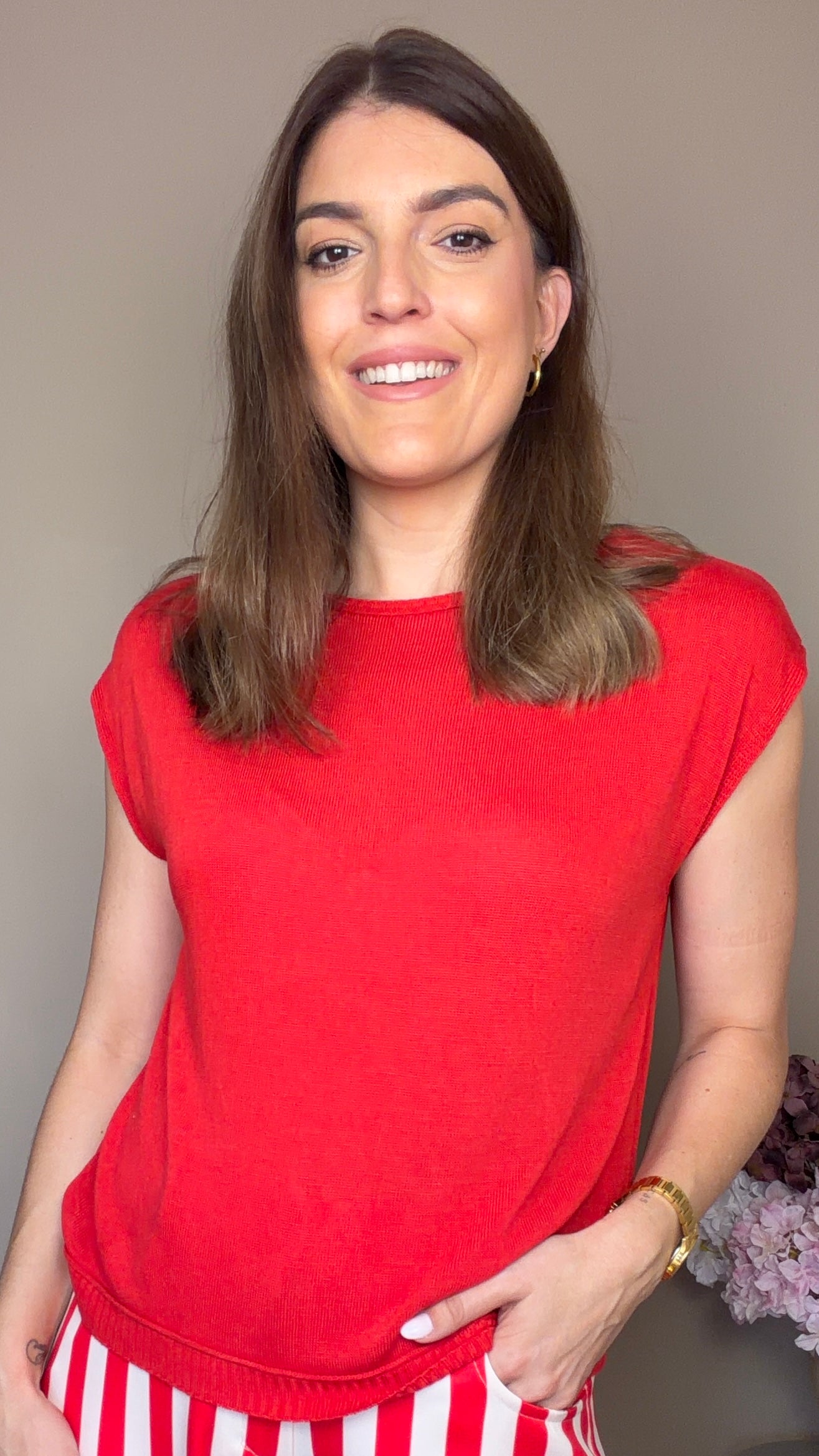 Camiseta básica roja
