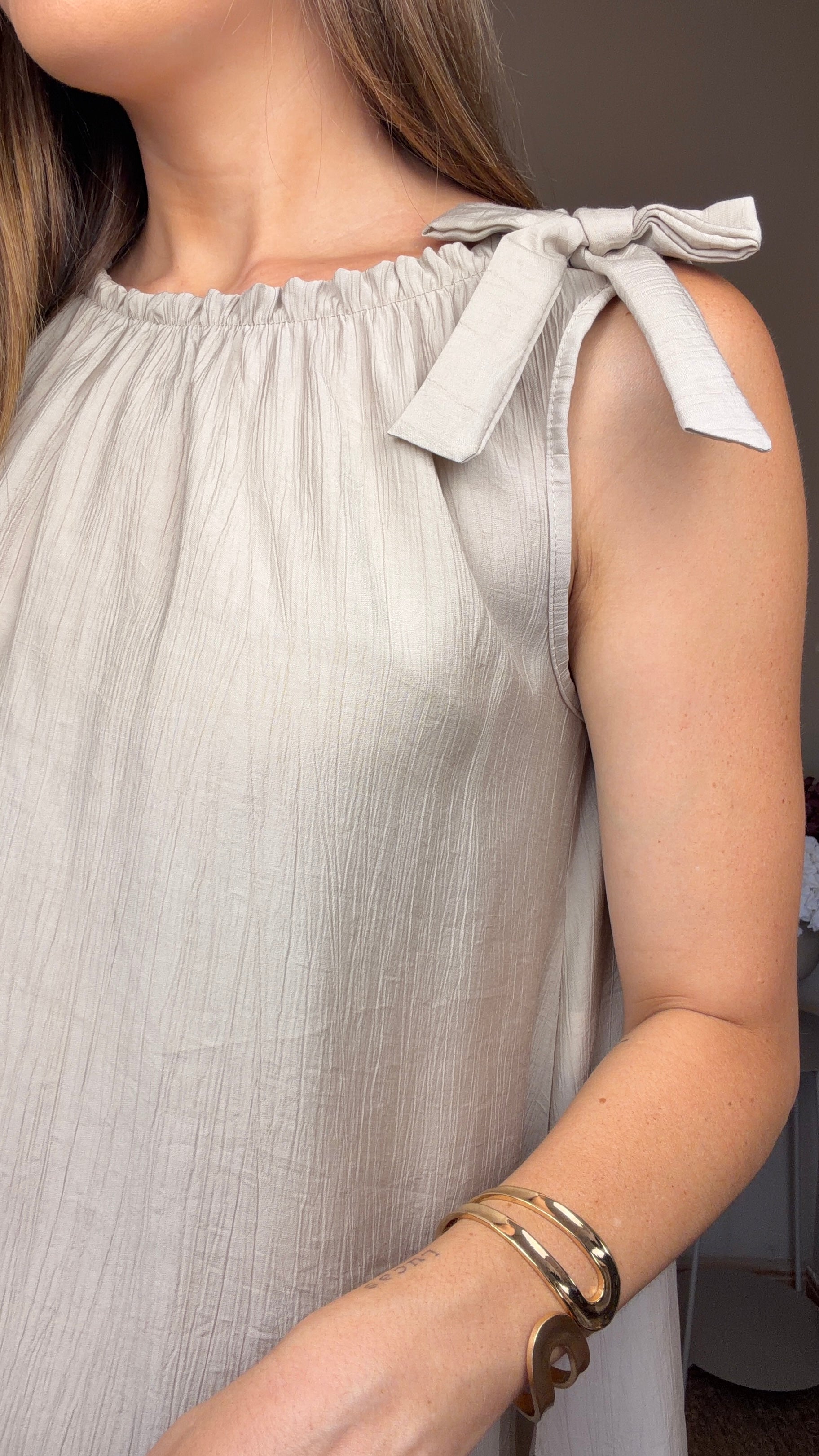 Blusa Cai beige