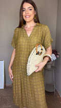 Vestido Clara kaki